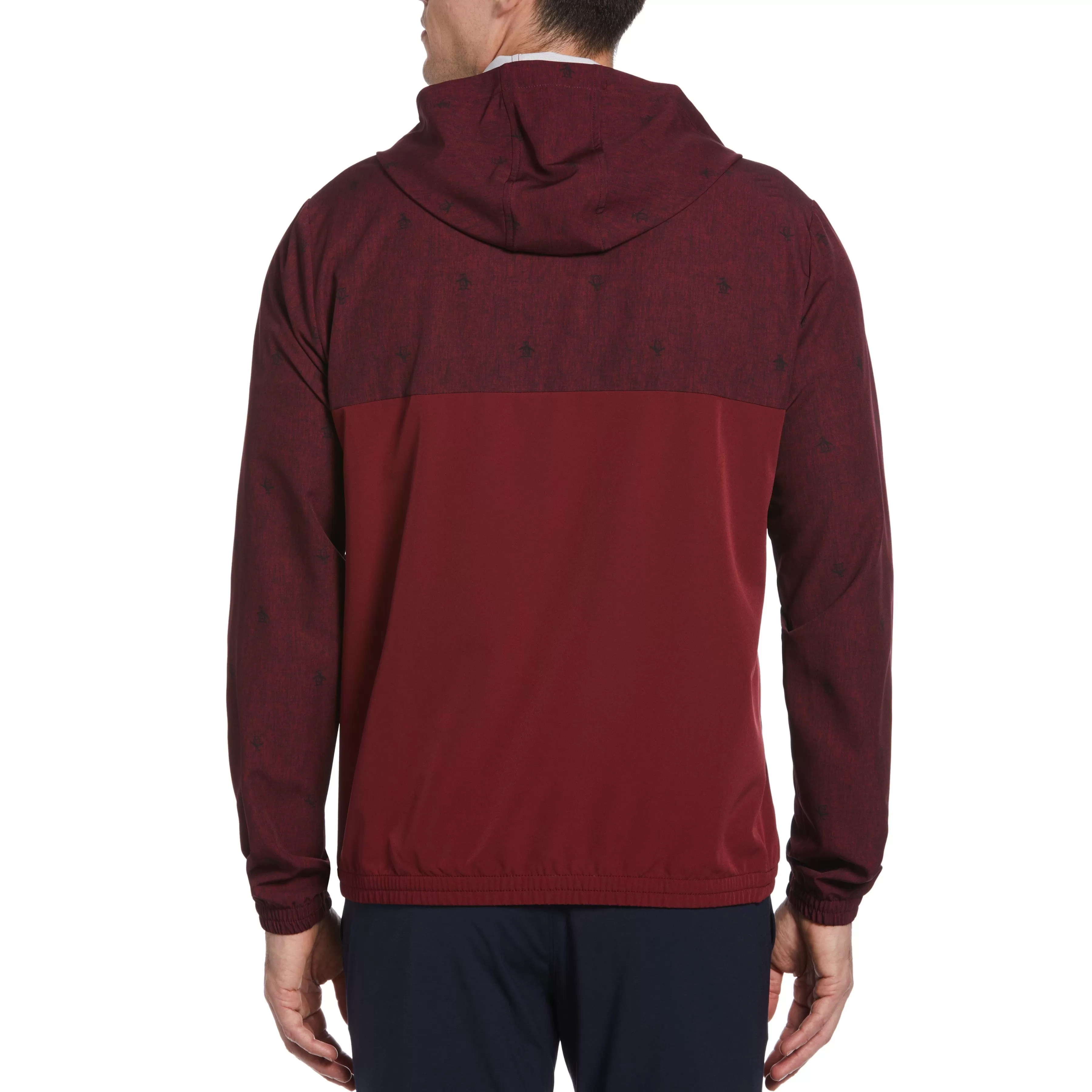 Hot 1/4 Zip Printed Pete Wind Hoodie Men Jackets & Vests