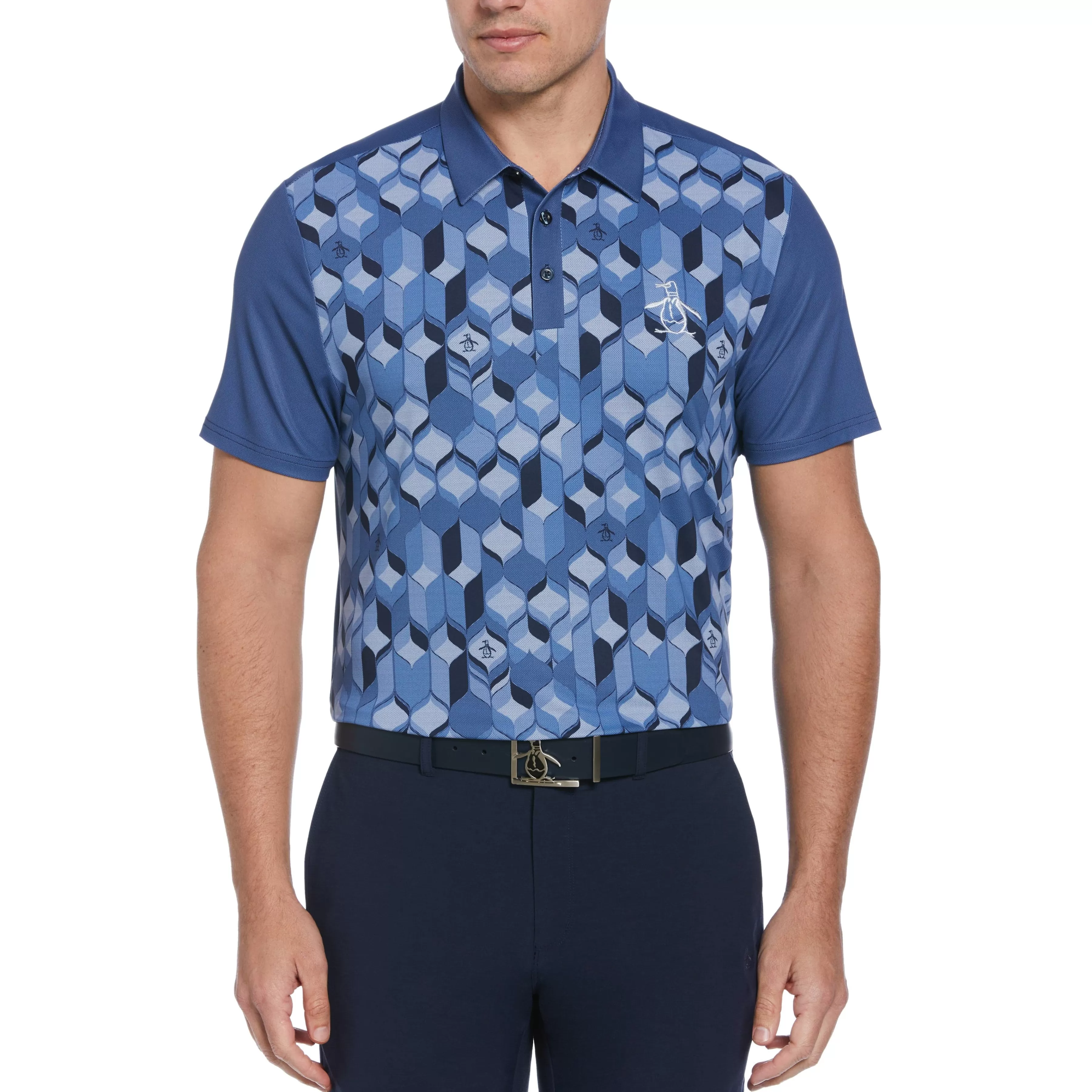 Sale 70'S Oxford Block Golf Polo Men Polos