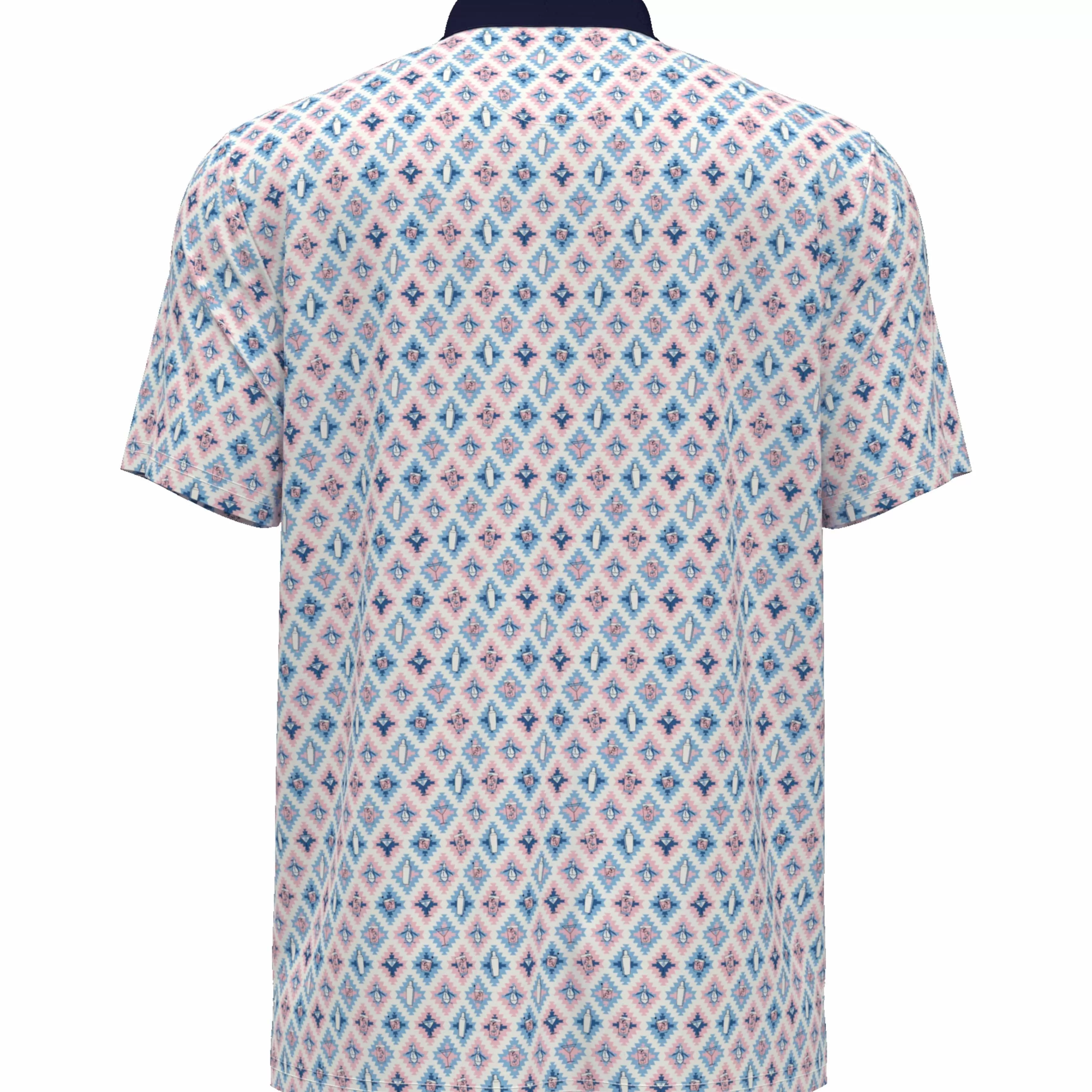 Best All Over Atomic Cocktail Print Golf Polo Men Polos