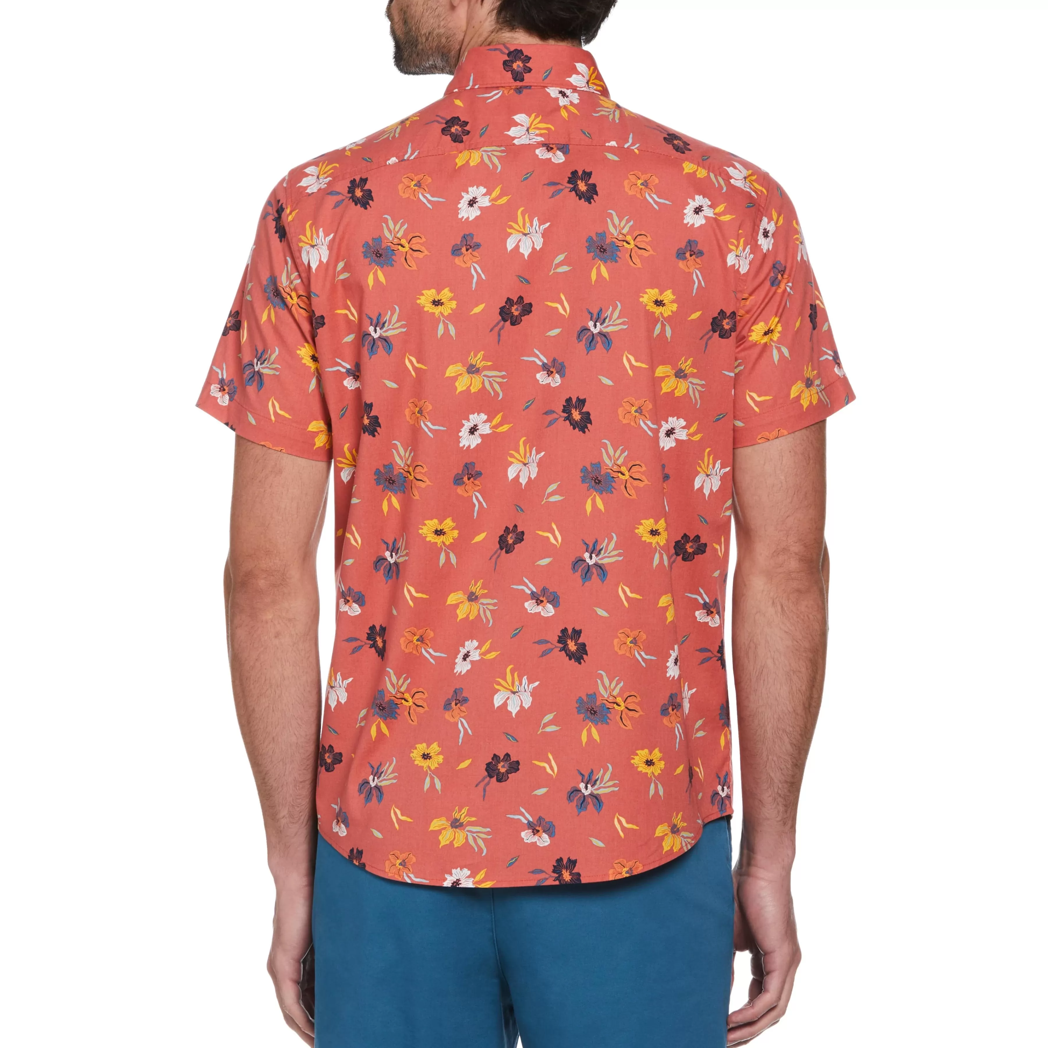 Online All Over Floral Print Button Down Men Shirts