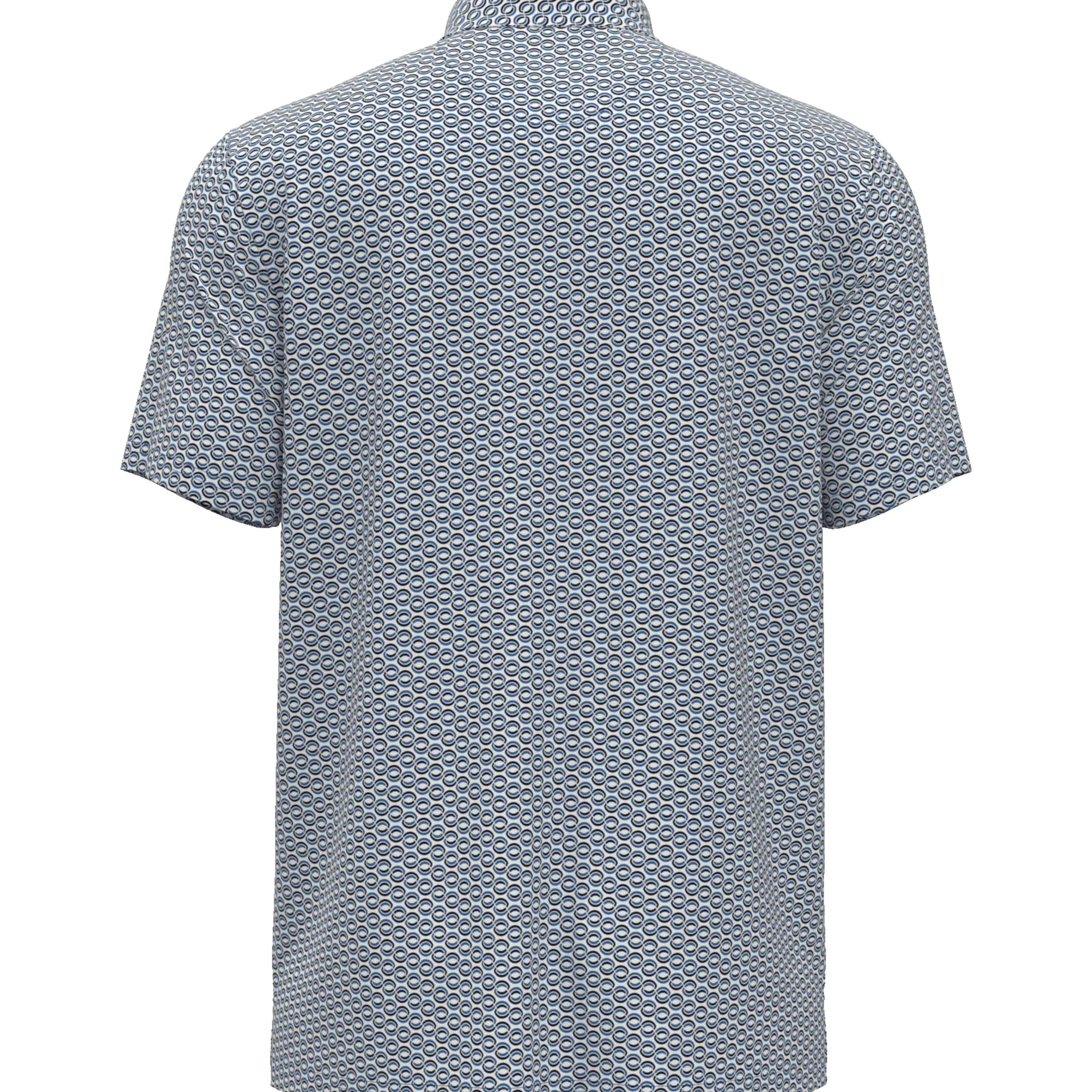 Clearance All Over Heritage Geo Print Golf Polo Men Polos