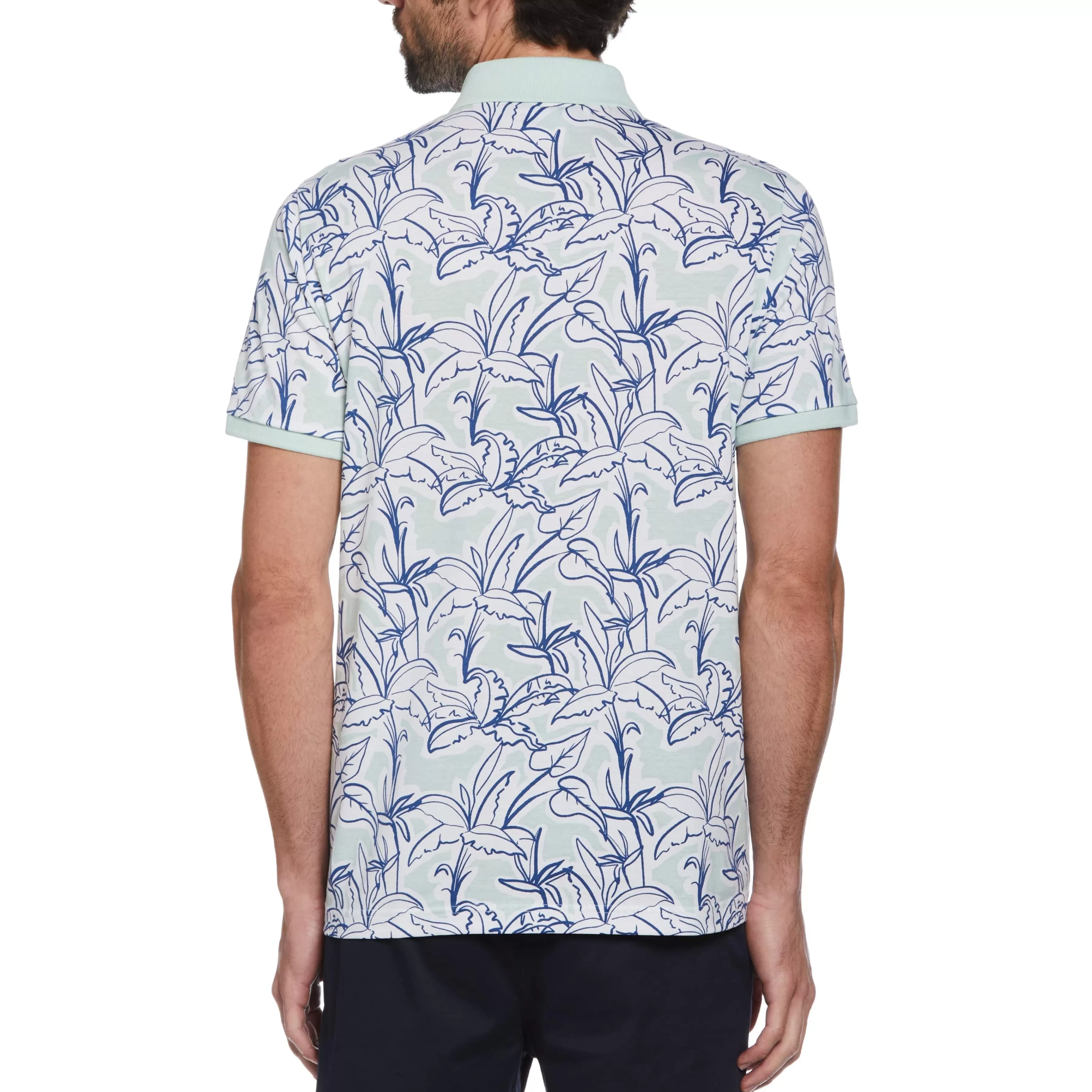 Cheap All Over Print Floral Polo Men Polos