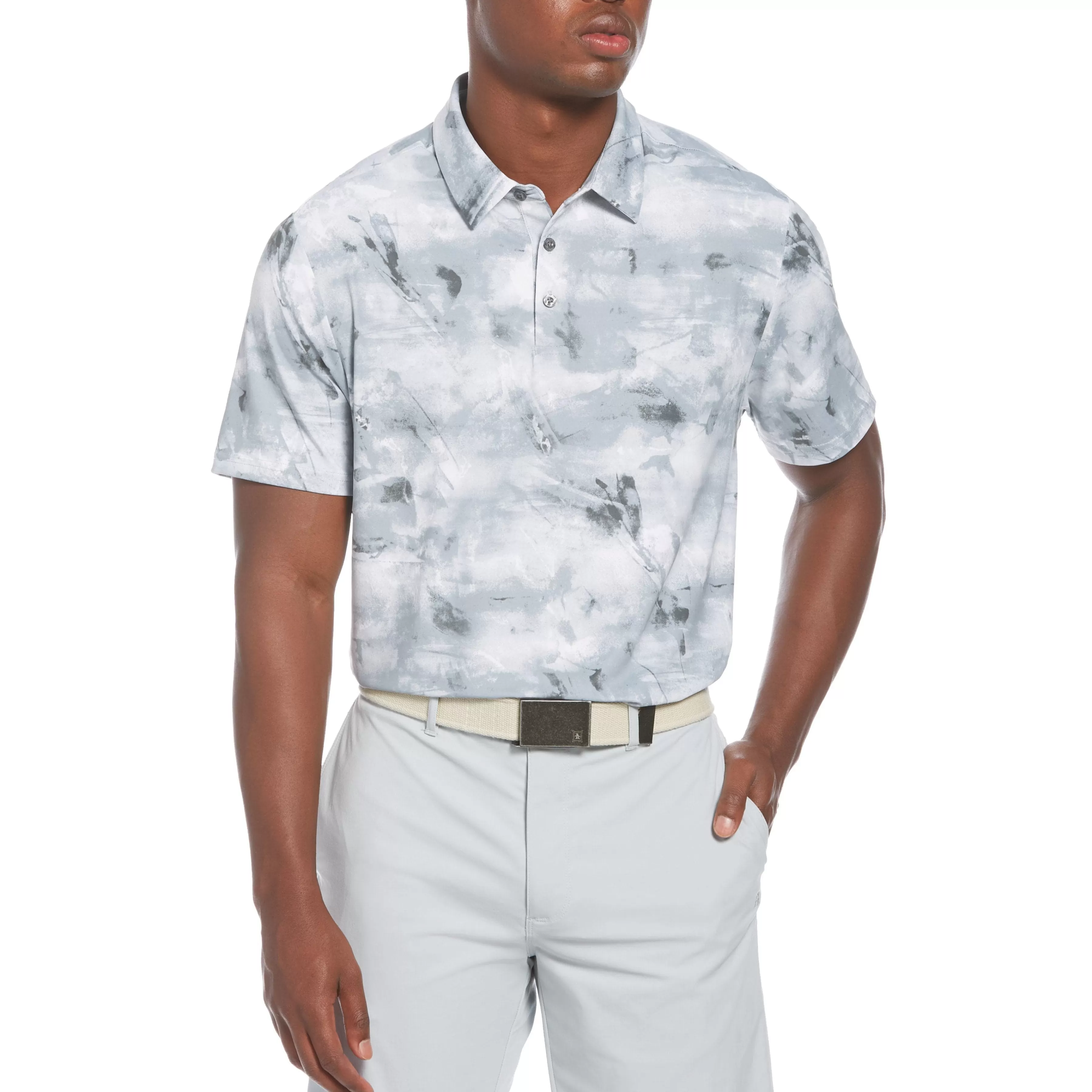 Outlet All Over Tie Dye Print Golf Polo Men Polos