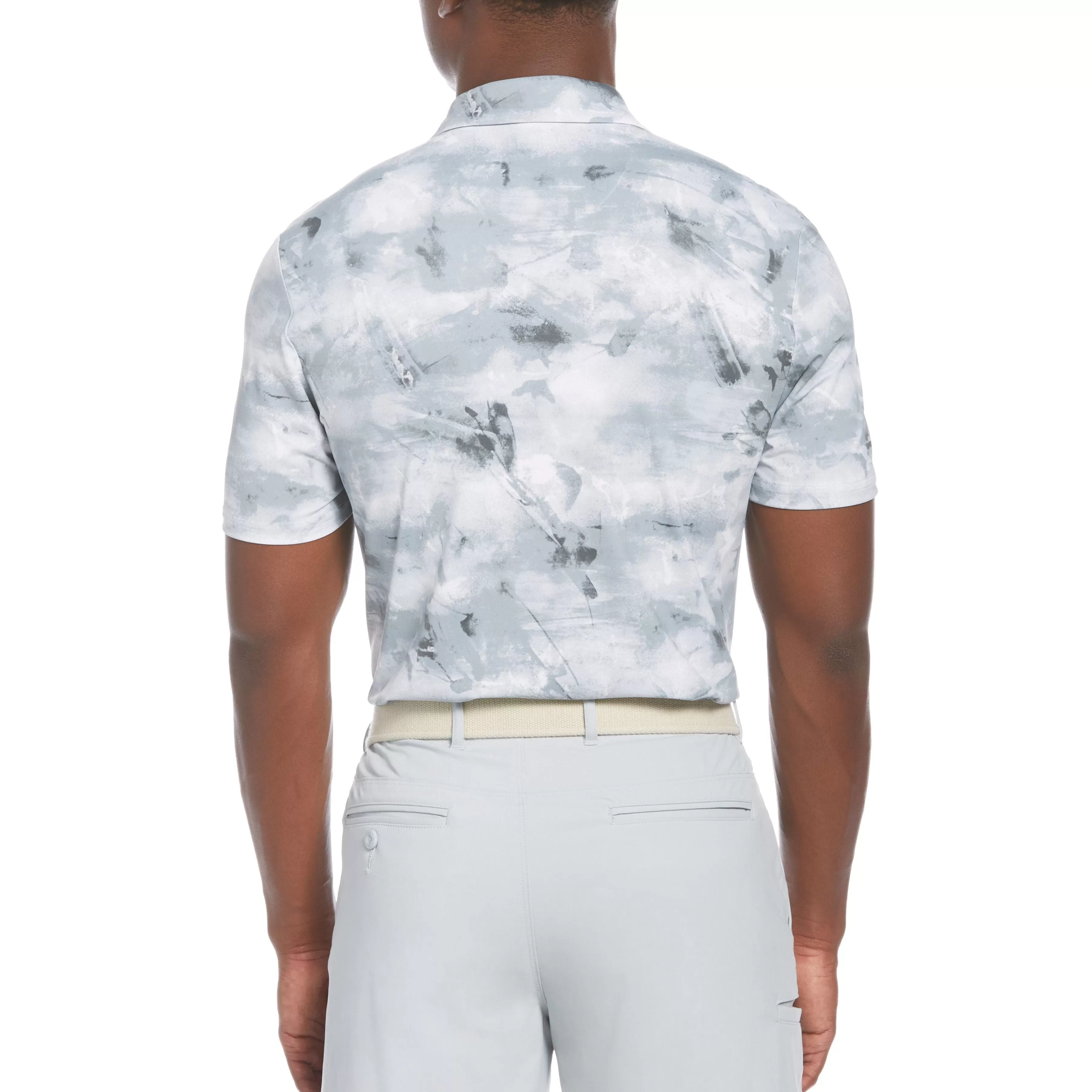 Outlet All Over Tie Dye Print Golf Polo Men Polos