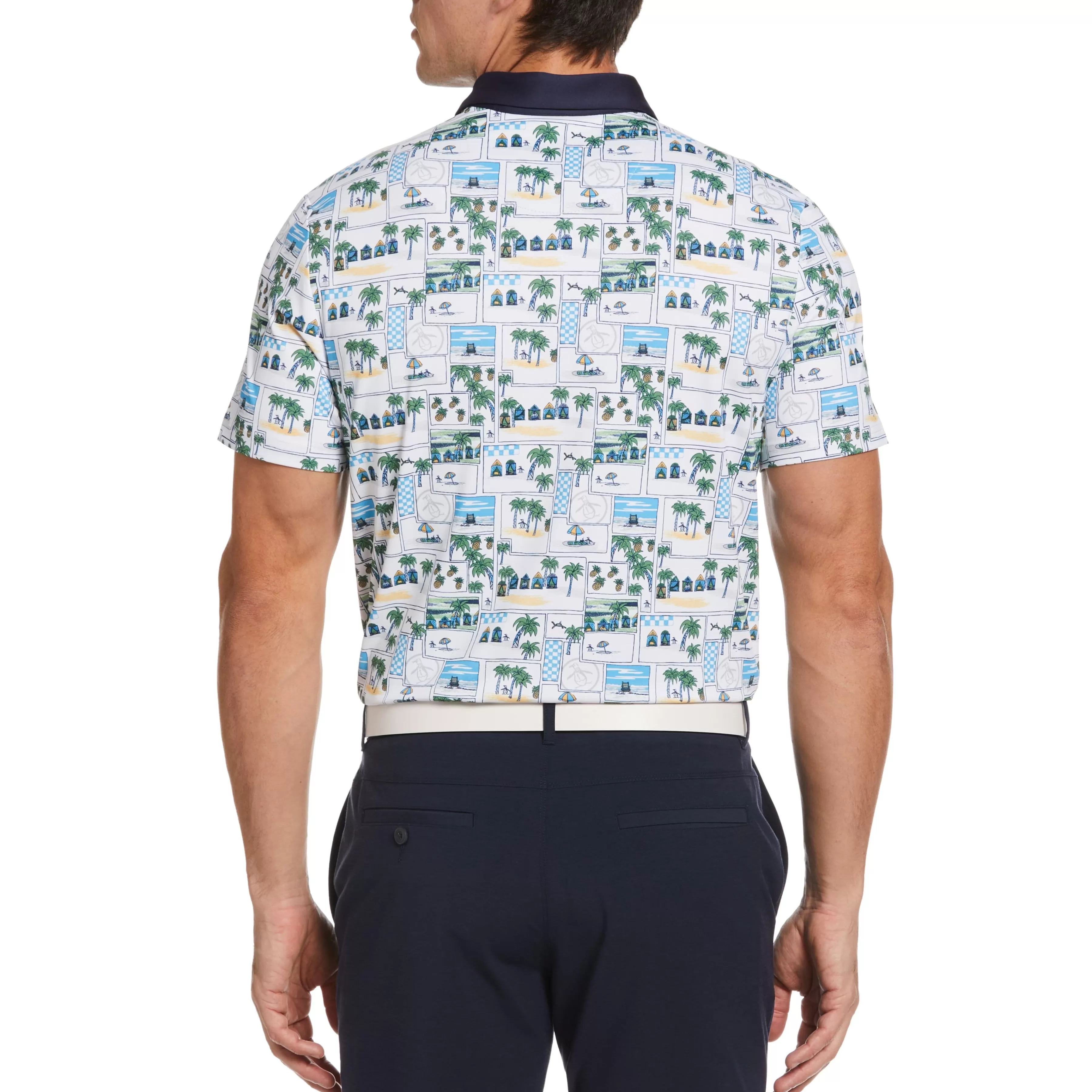 Best Beach Club Print Golf Polo Men Polos