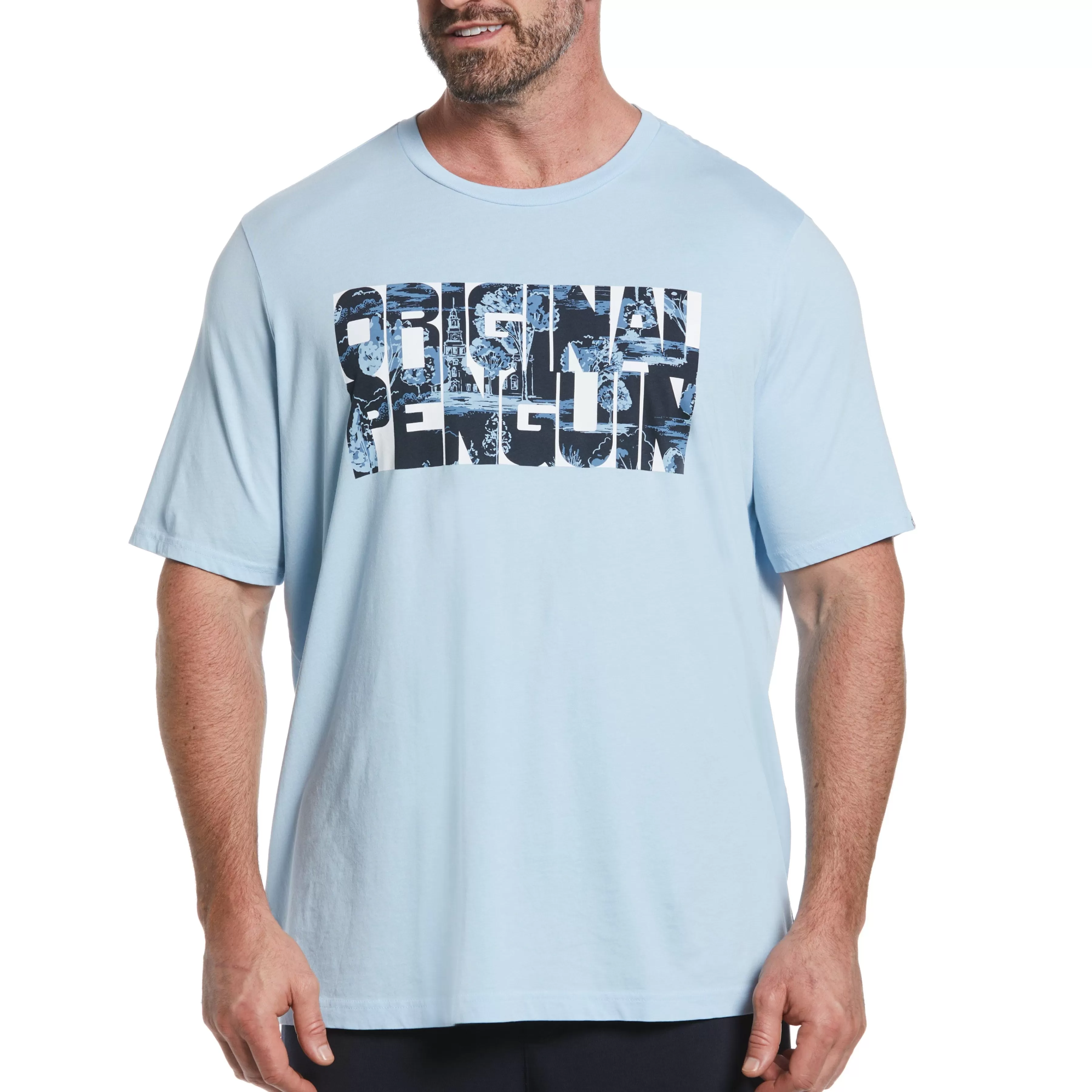 New Big & Tall Cotton Jersey Graphic Tee Men Tees