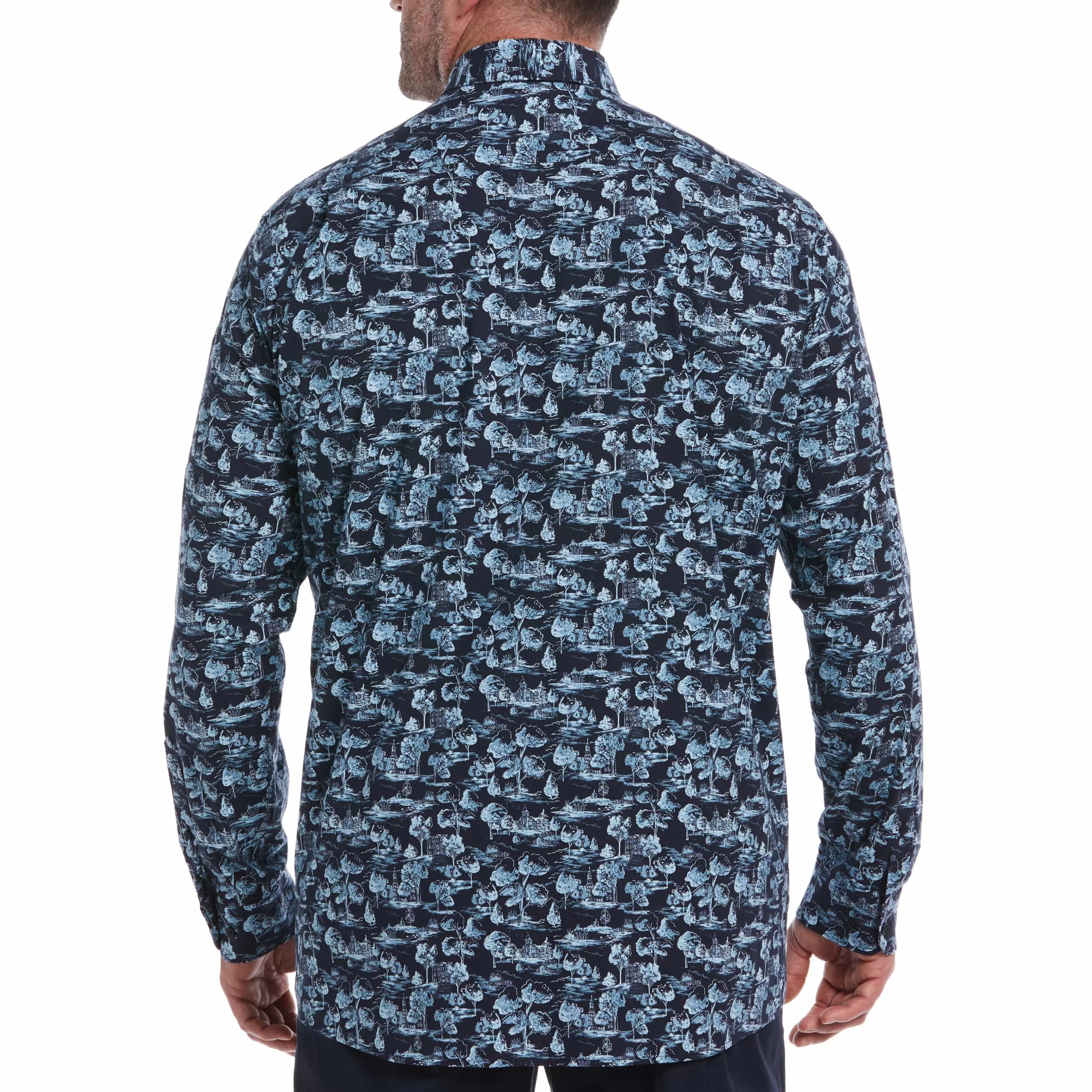 Cheap Big & Tall Ecovero™ Scenic Print Stretch Shirt Men Shirts