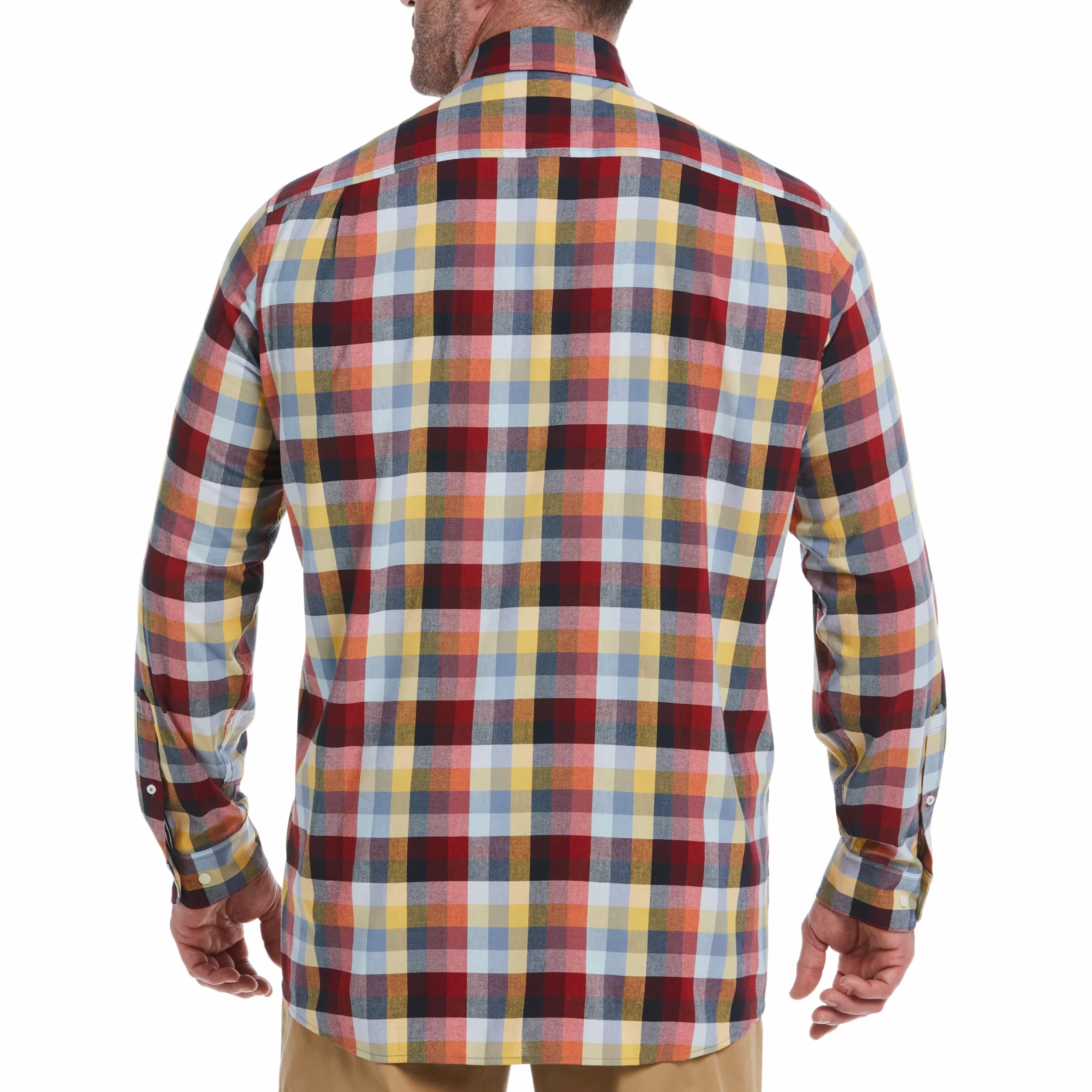 Best Sale Big & Tall Ecovero™ Woven Plaid Stretch Shirt Men Shirts
