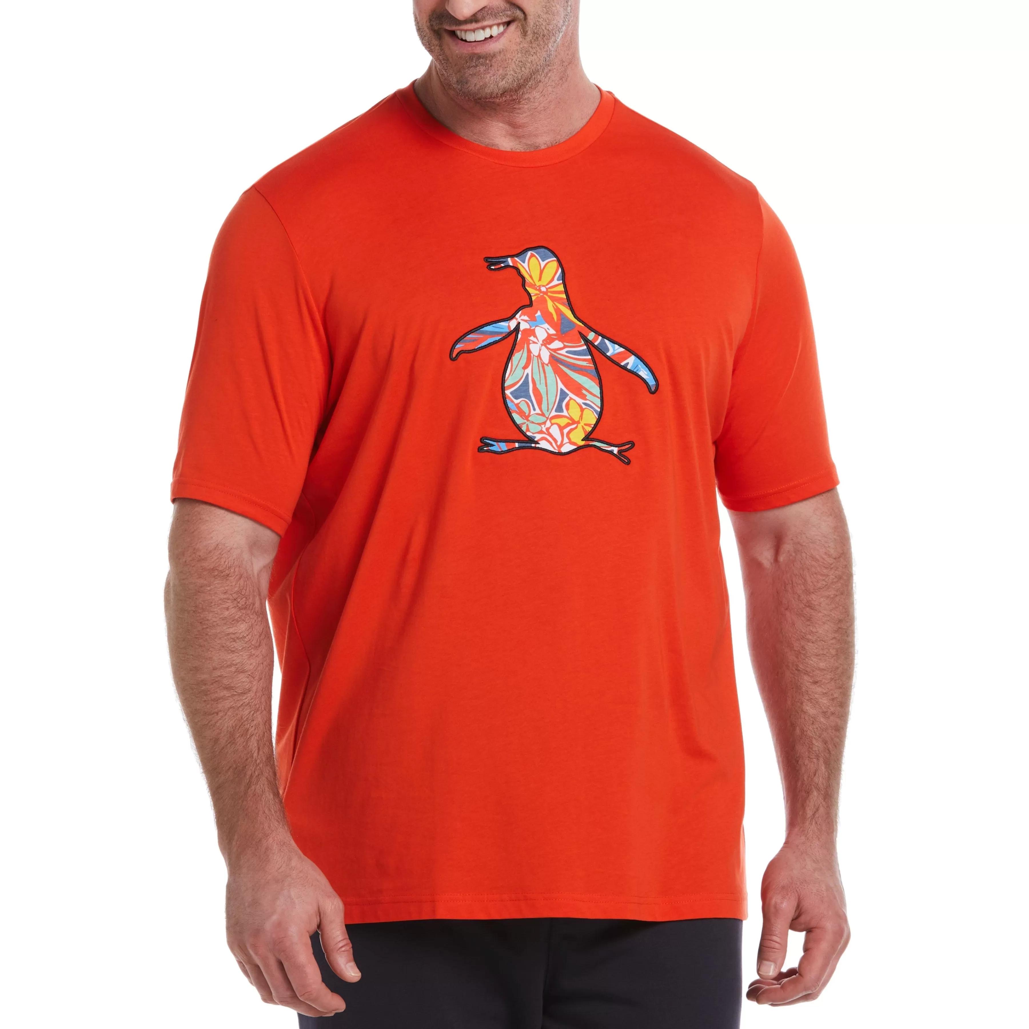 Cheap Big & Tall Floral Graphic Pete Tee Men Tees