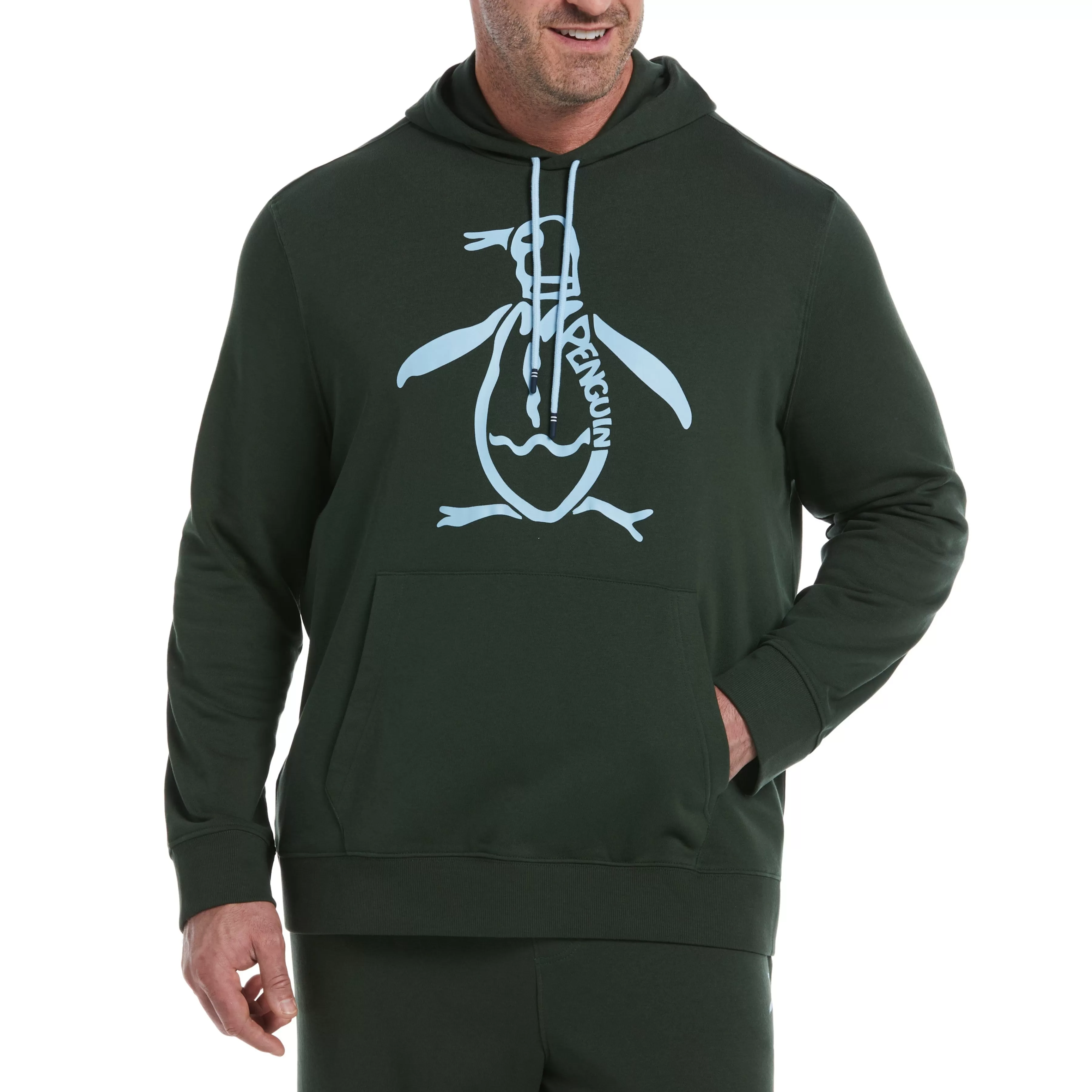 New Big & Tall Organic Cotton Logo Fleece Hoodie Men Hoodies & Sweatshirts