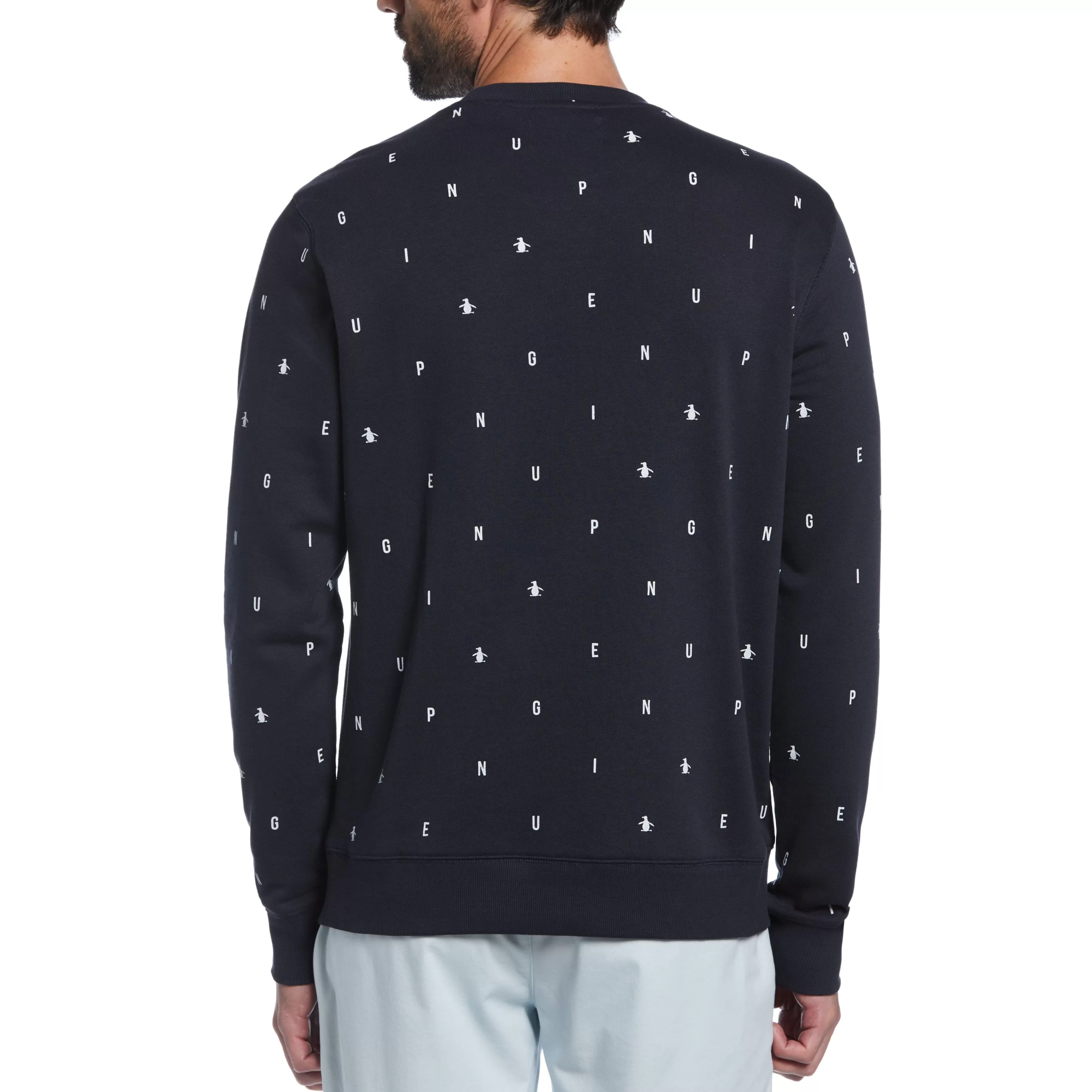 Cheap Brush Back Fleece Crew Sweatshirt Men Hoodies & Sweatshirts