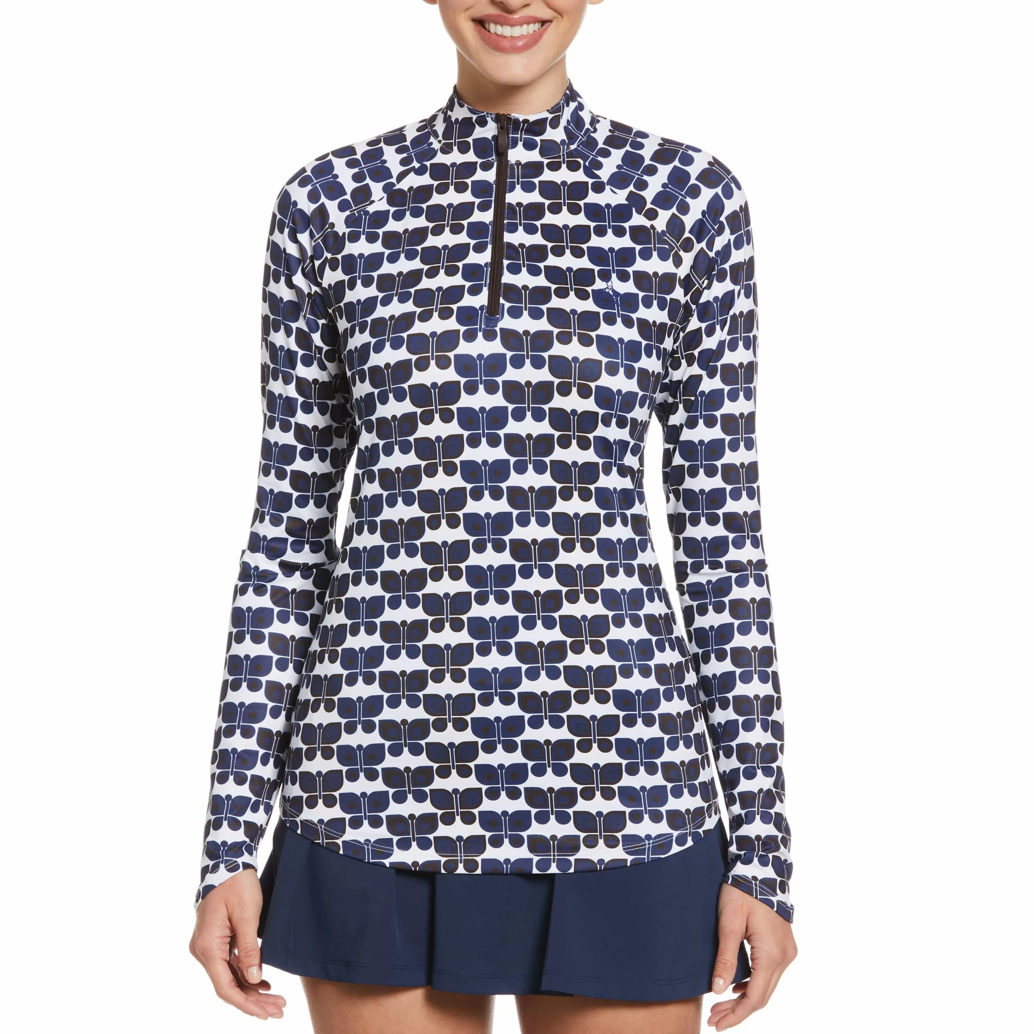 Cheap Butterfly Print Sun Protection Tennis Shirt Women Women'S