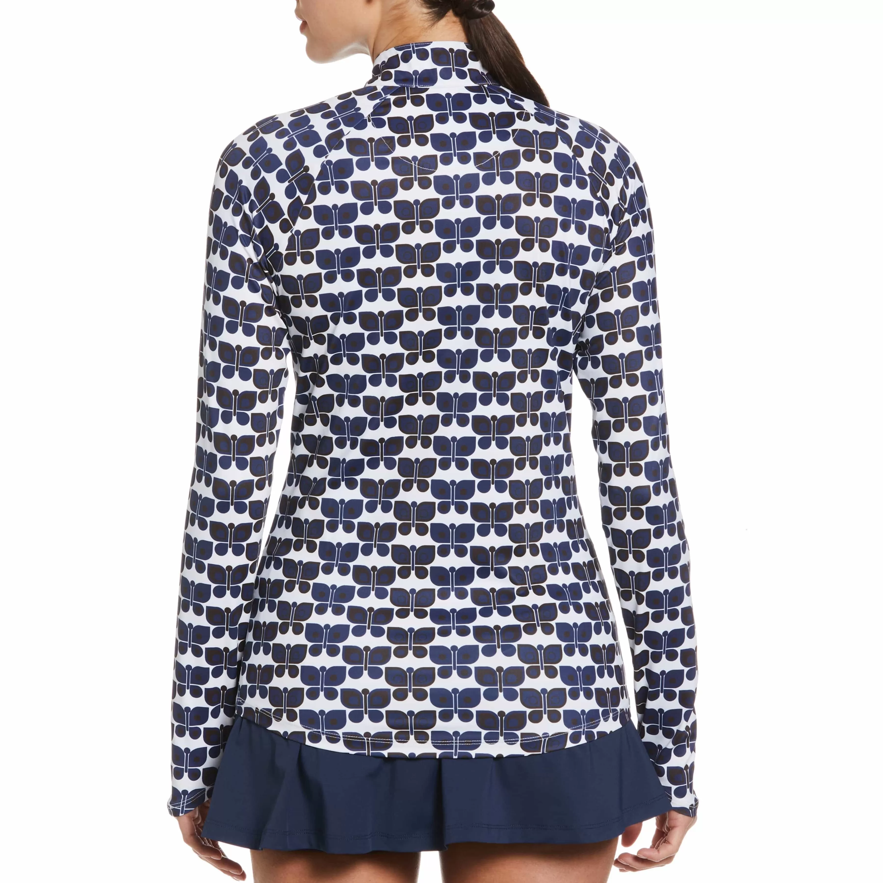 Cheap Butterfly Print Sun Protection Tennis Shirt Women Women'S