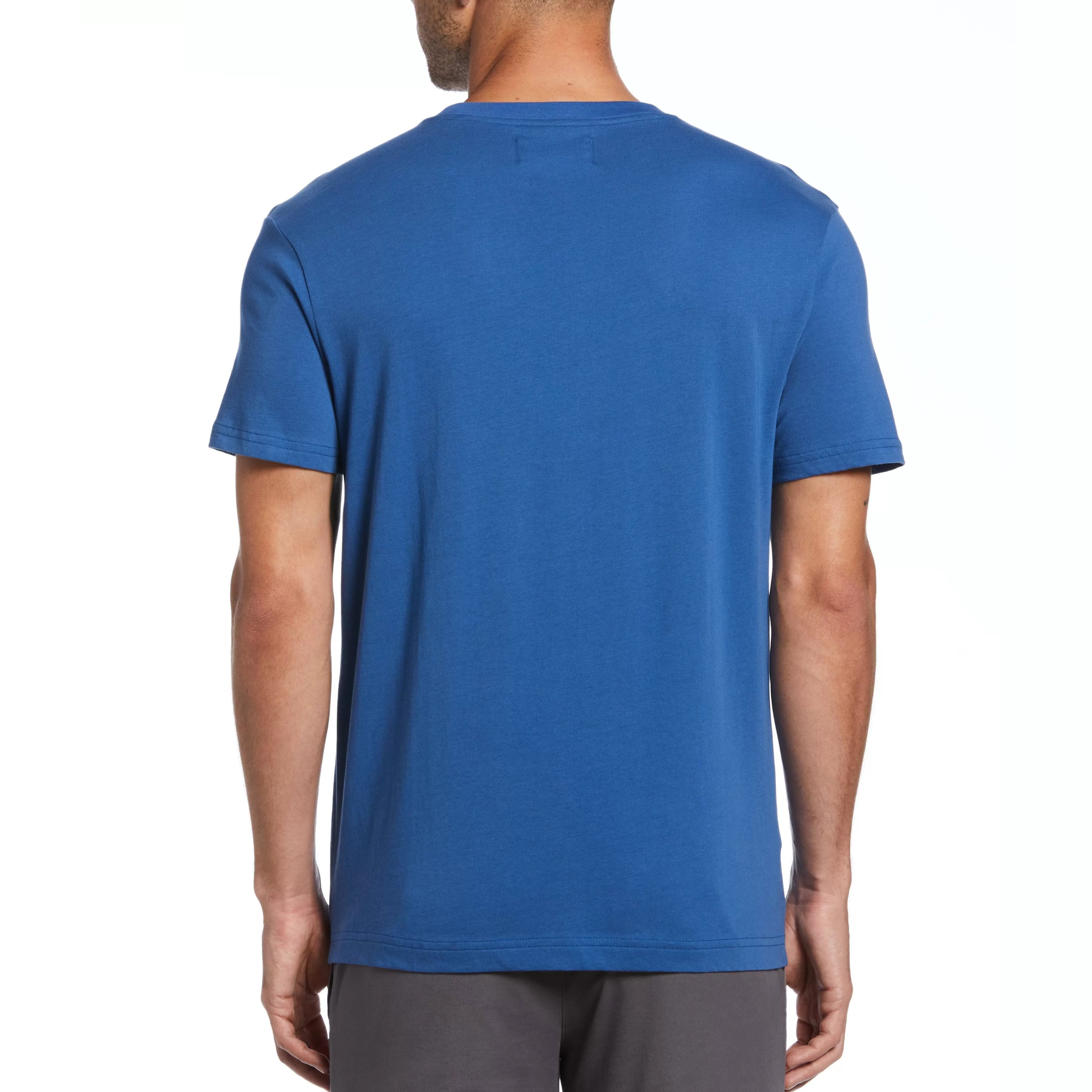 Cheap Chambray Trim Pocket Tee Men Tees