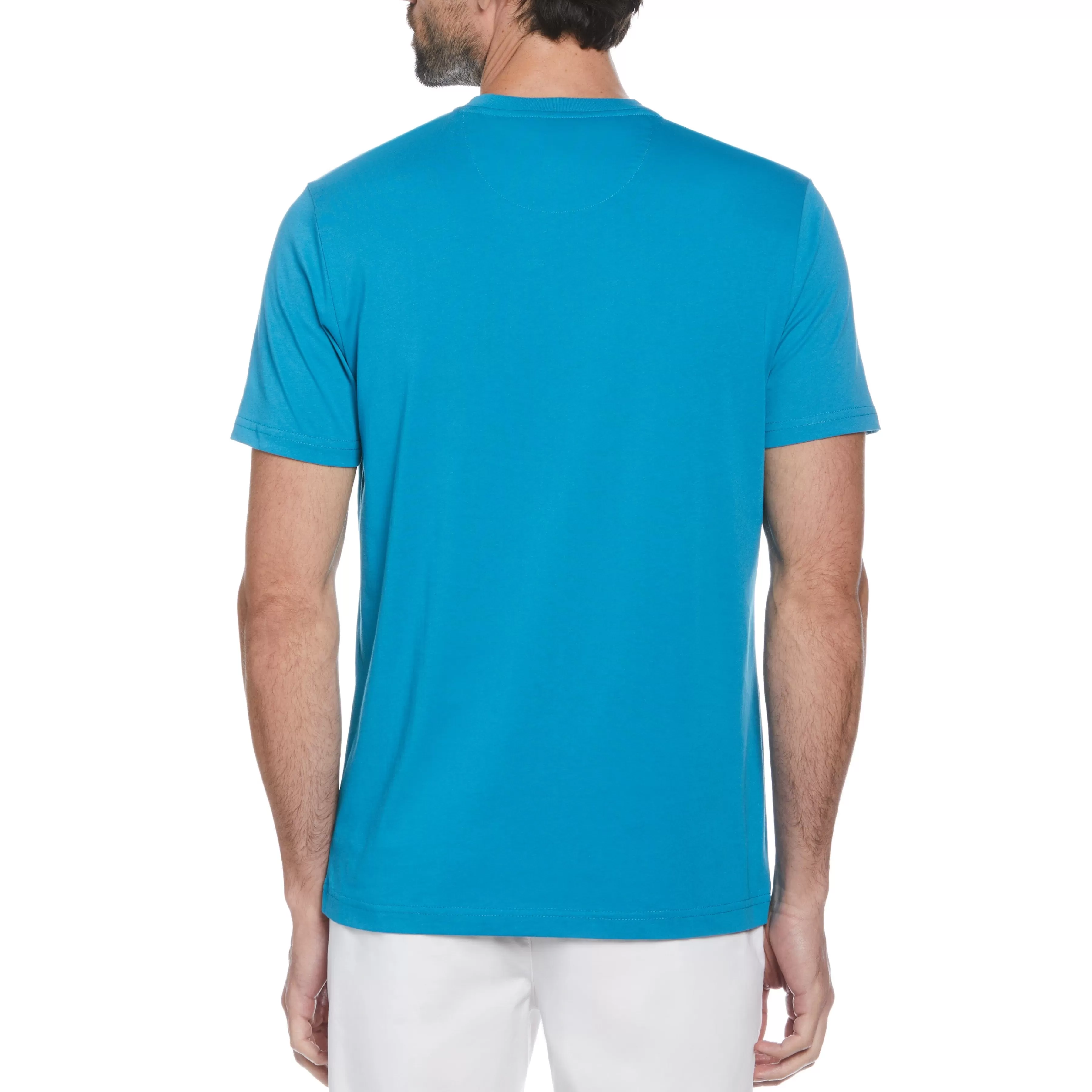 Fashion Check Pattern Pocket Tee Men Tees