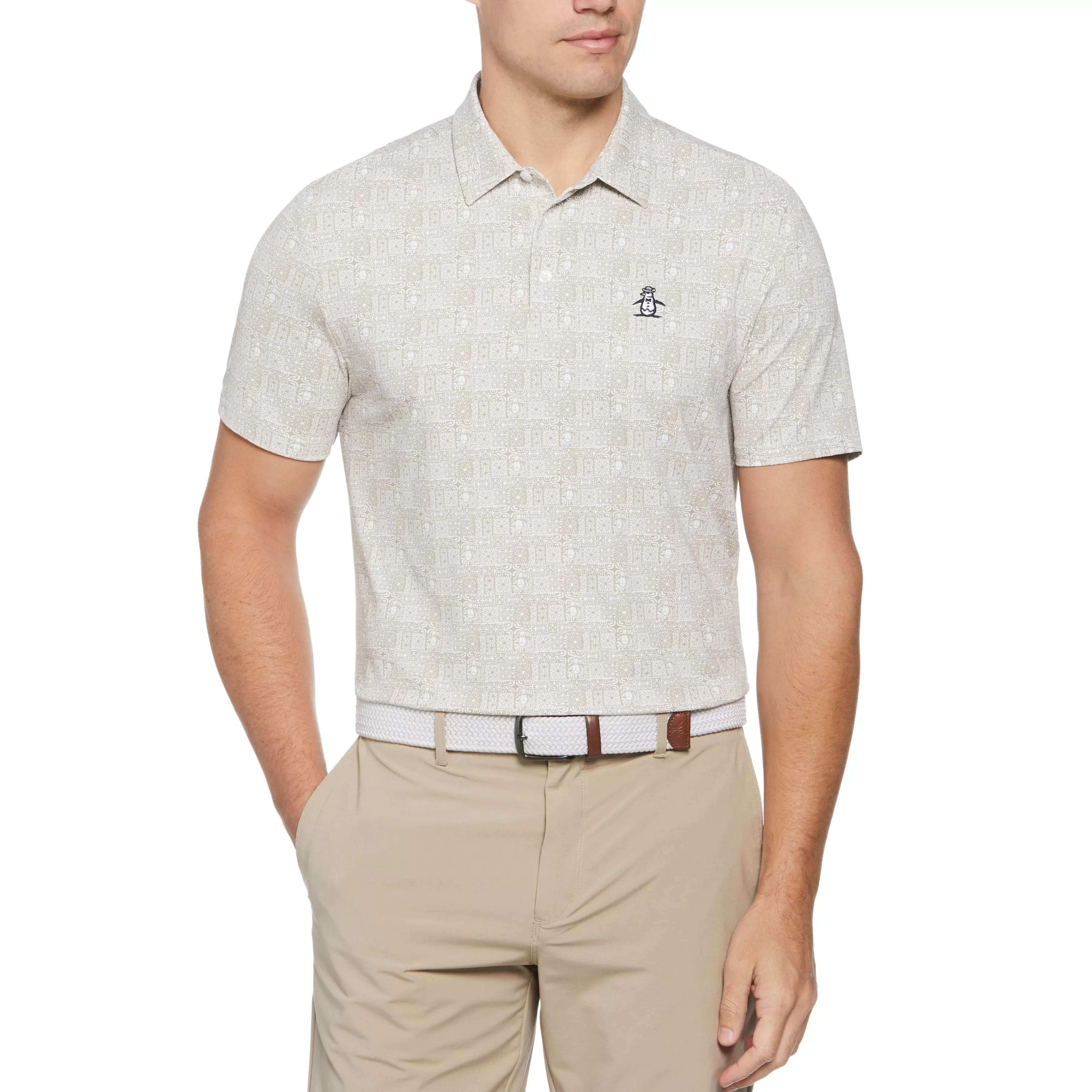Best Chi Chi Allover Tribal Print Golf Polo Men Polos