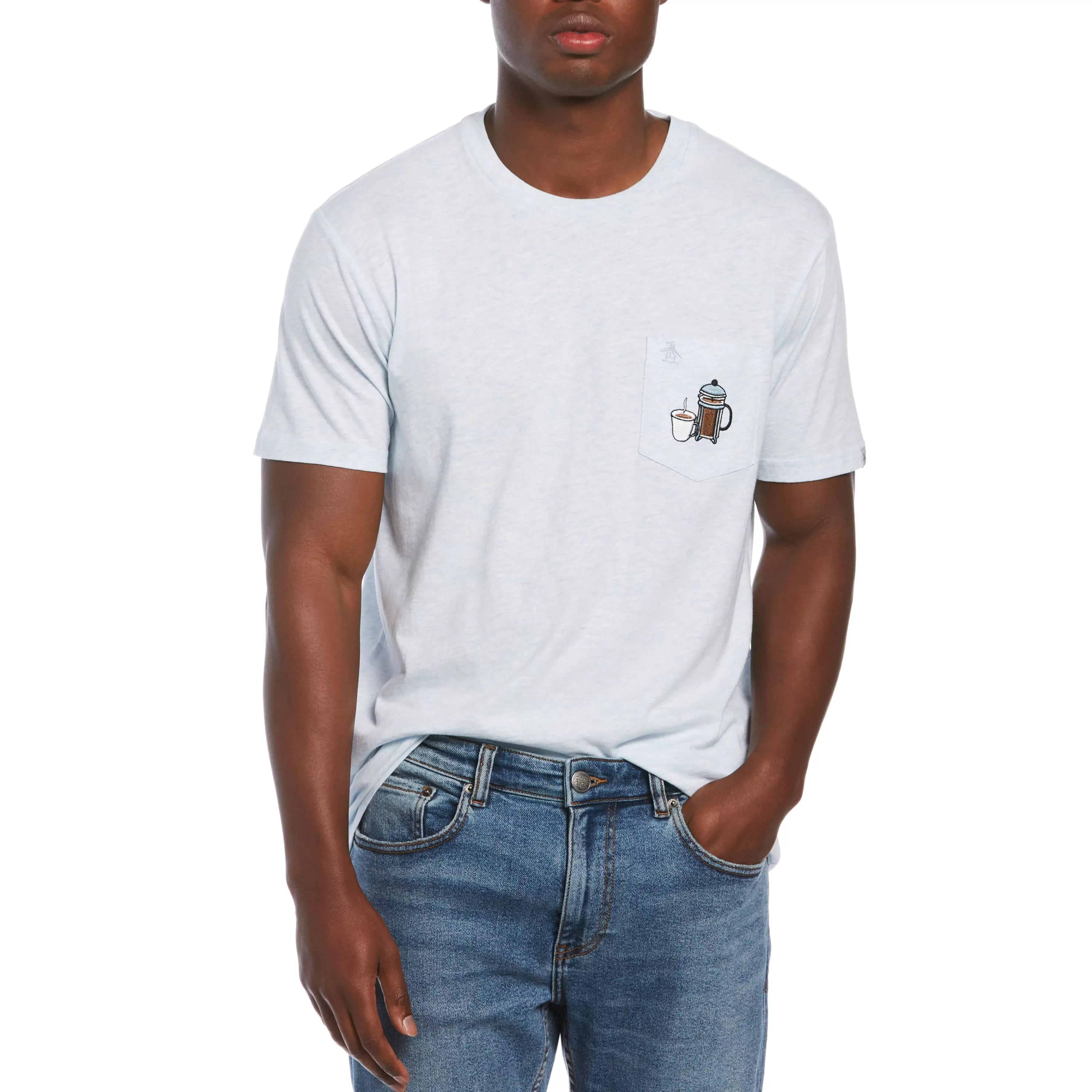 Outlet Coffee Pocket Tee Men Tees