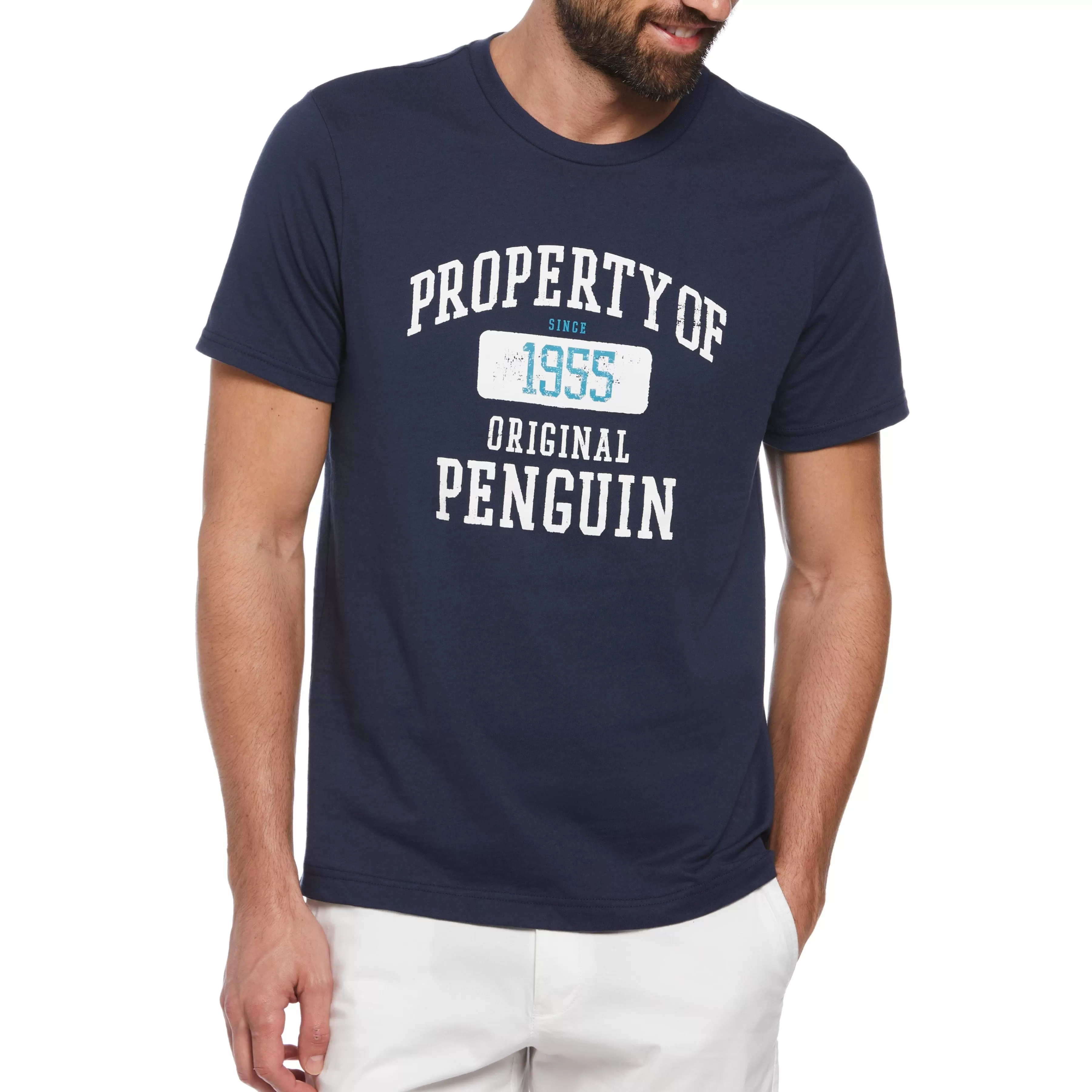 Cheap Collegiate Logo Tee Men Tees