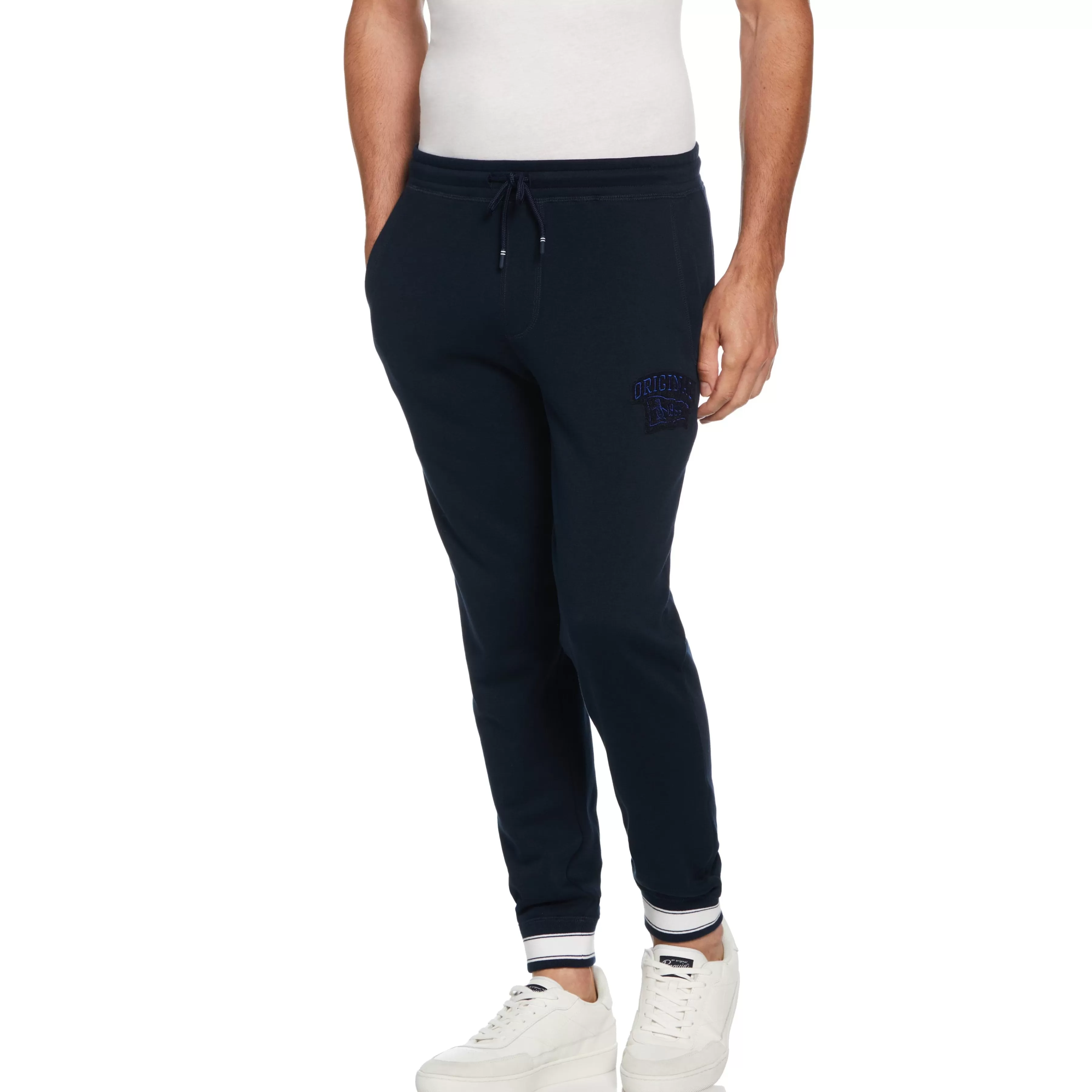 Shop Collegiate Slim Fit Fleece Jogger Pants Men Pants