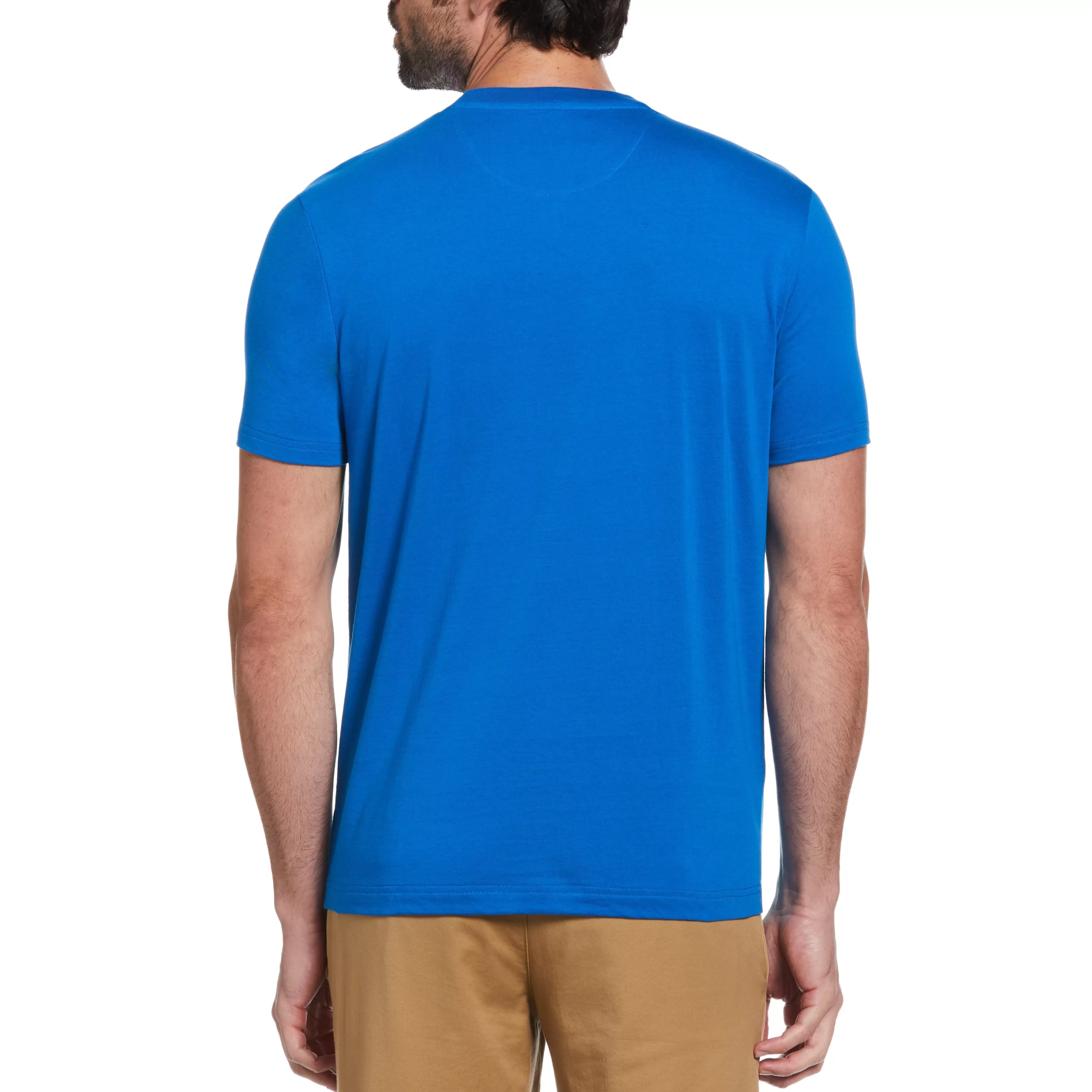 Discount Color Block Contrast Pocket Tee Men Tees