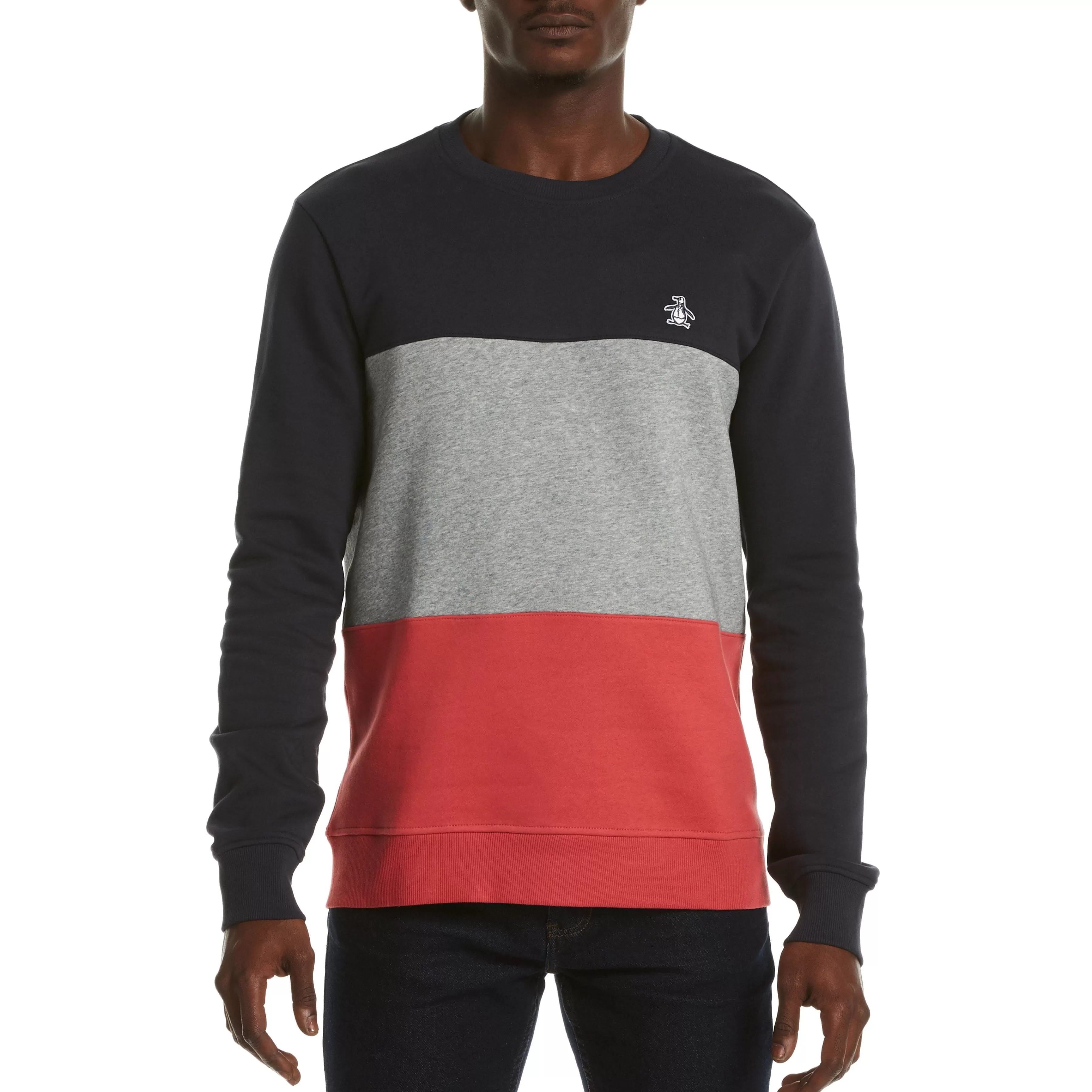Clearance Color Block Fleece Sweatshirt Men Hoodies & Sweatshirts