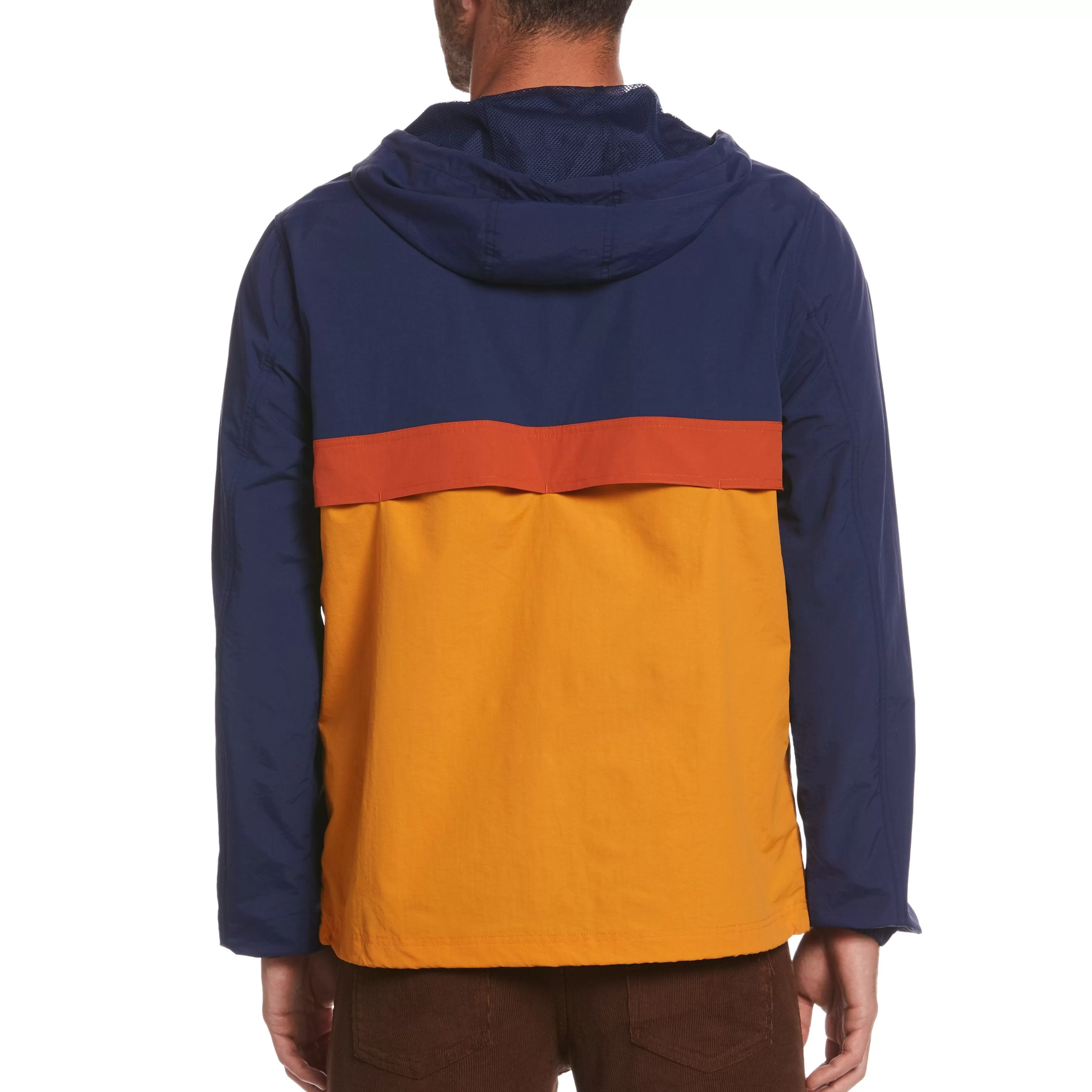 Best Color Block Popover Jacket Men Jackets & Vests