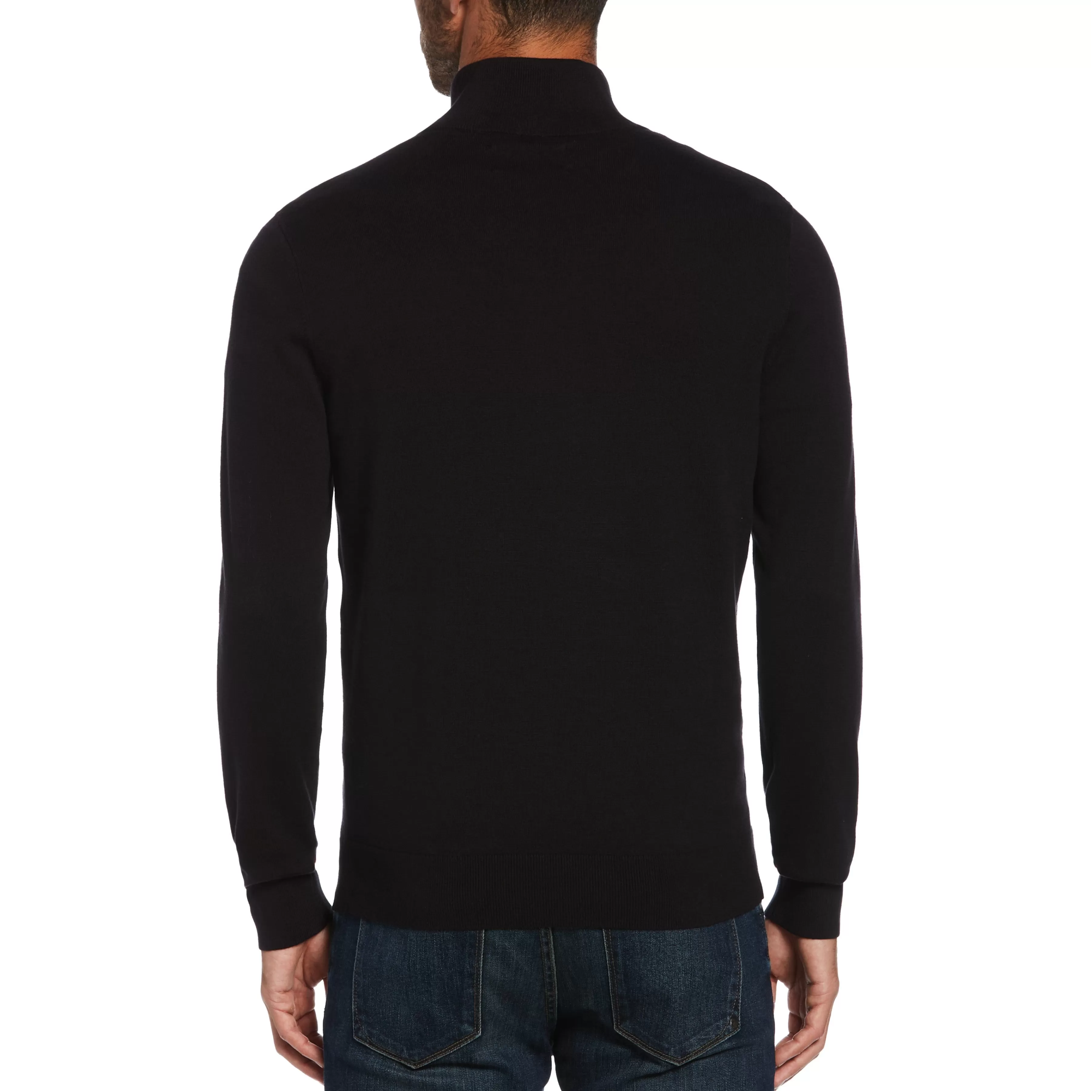 Online Combed Cotton 1/4 Zip Sweater Men Sweaters