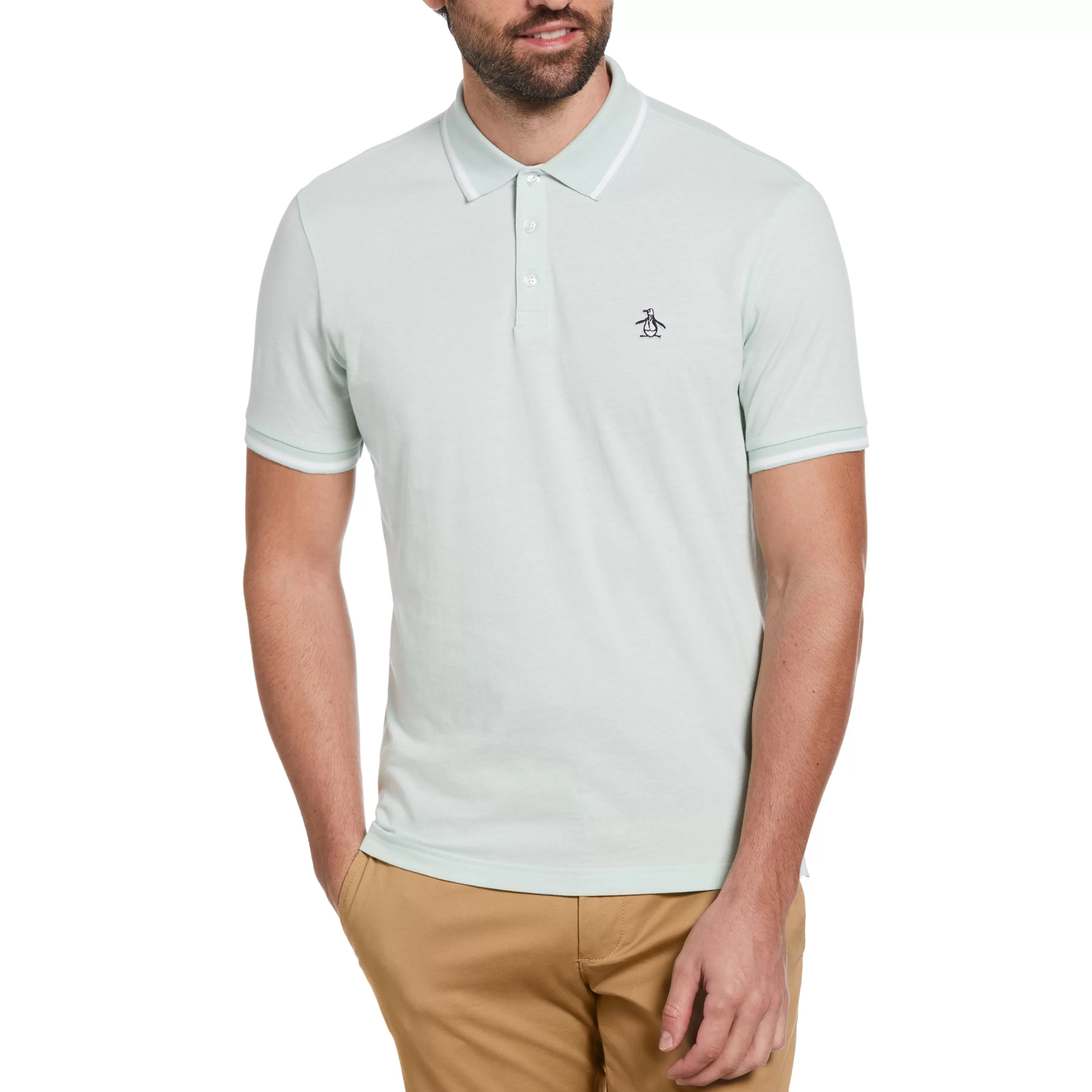 Best Sale Contrast Tipping Polo Men Polos