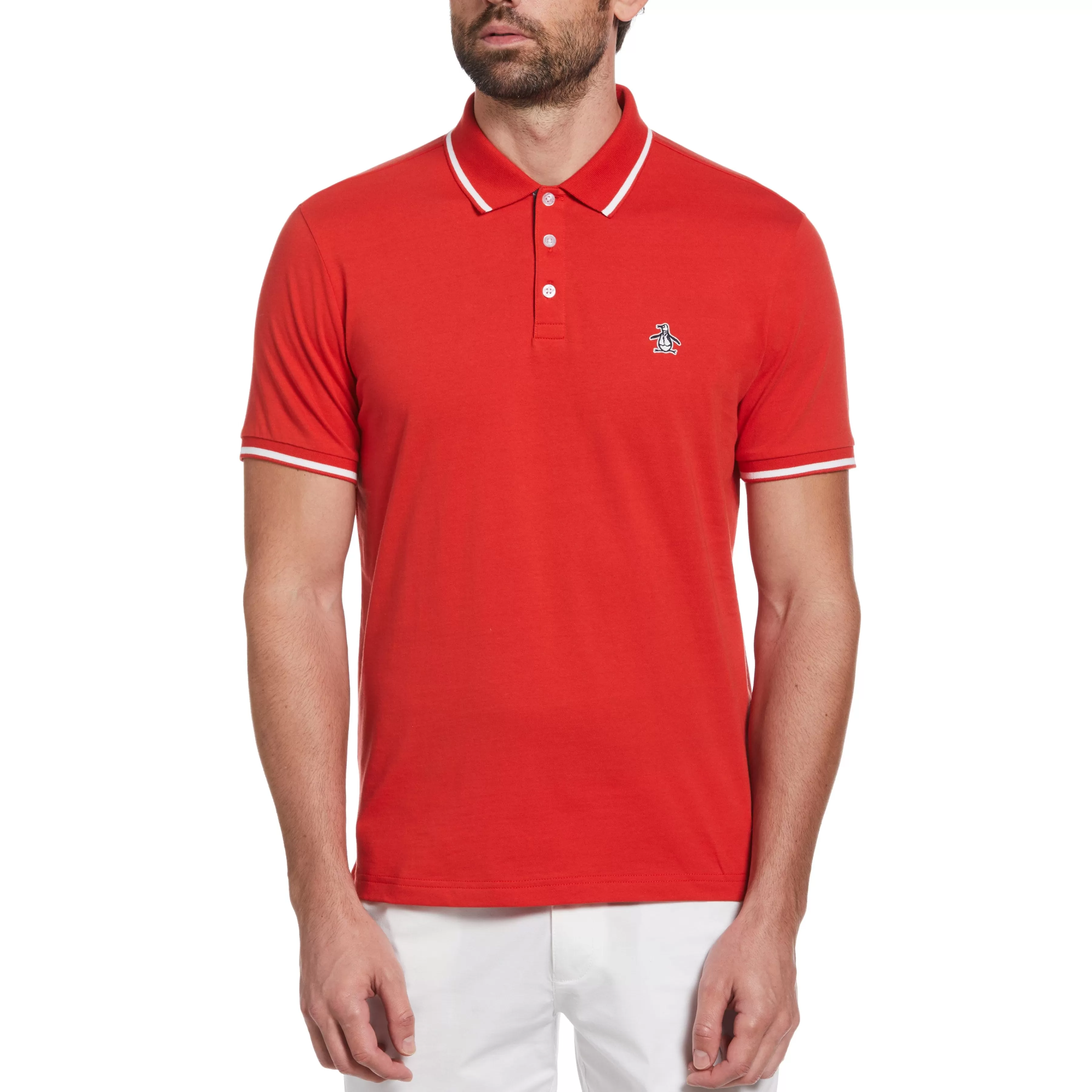 New Contrast Tipping Polo Men Polos