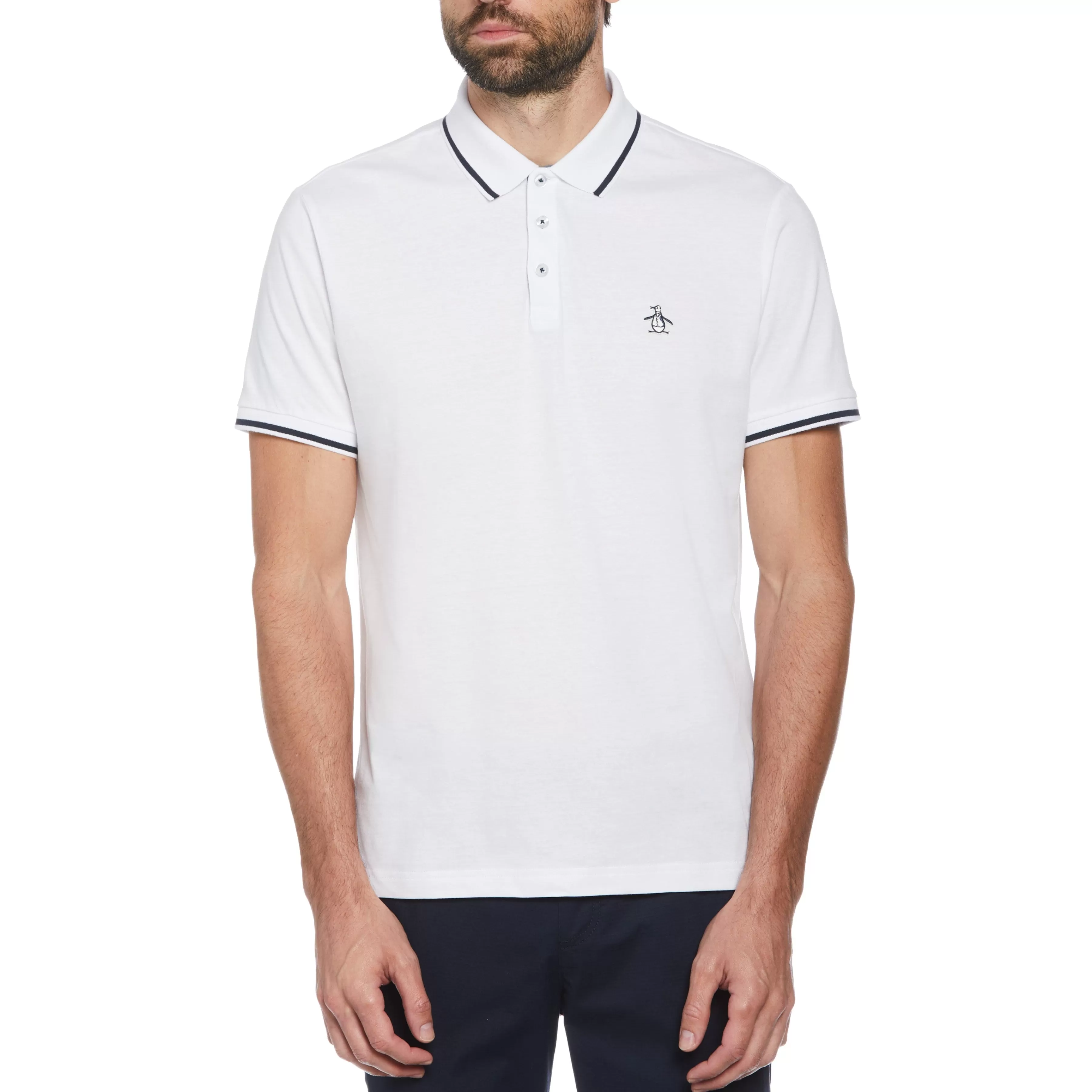 Store Contrast Tipping Polo Men Polos
