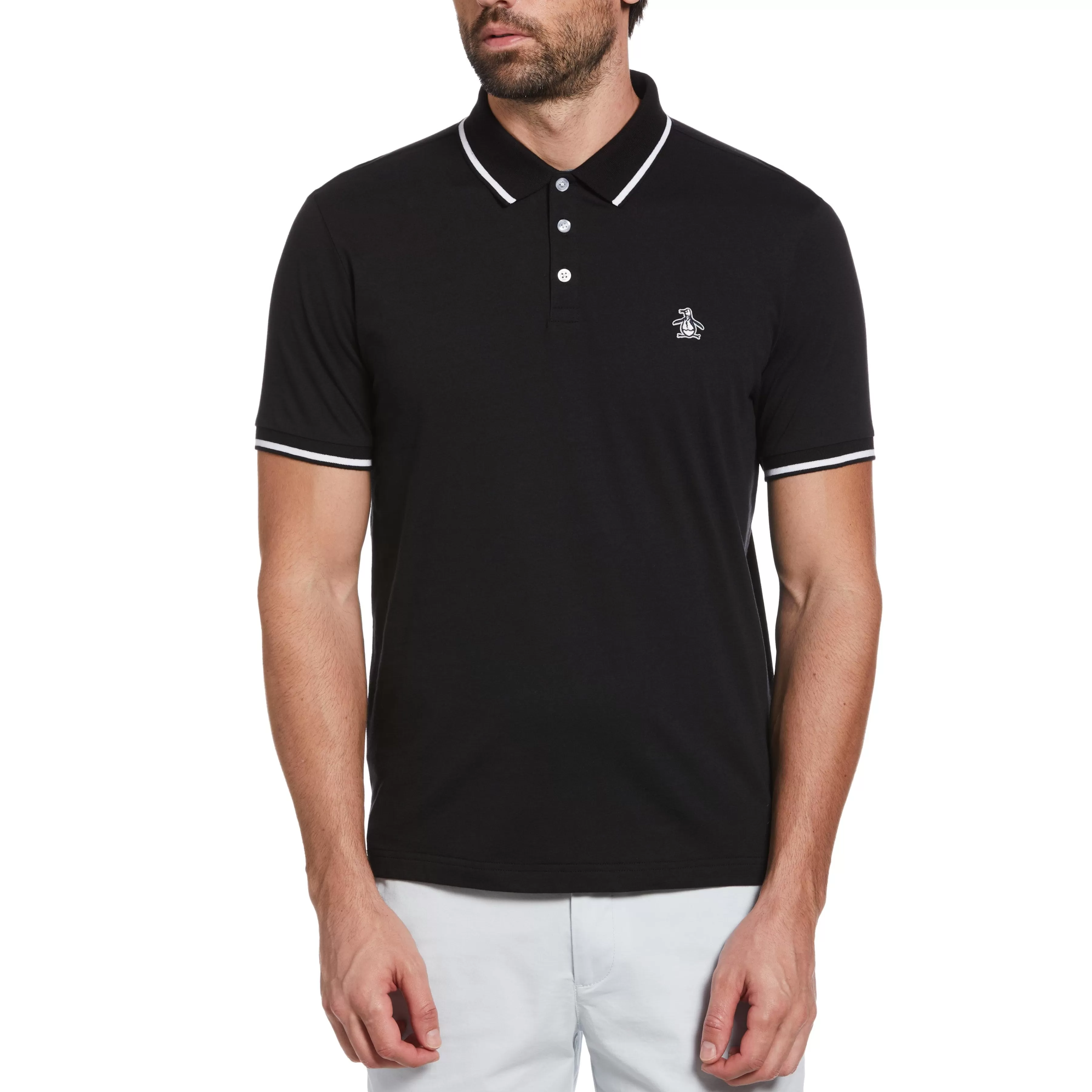 Clearance Contrast Tipping Polo Men Polos