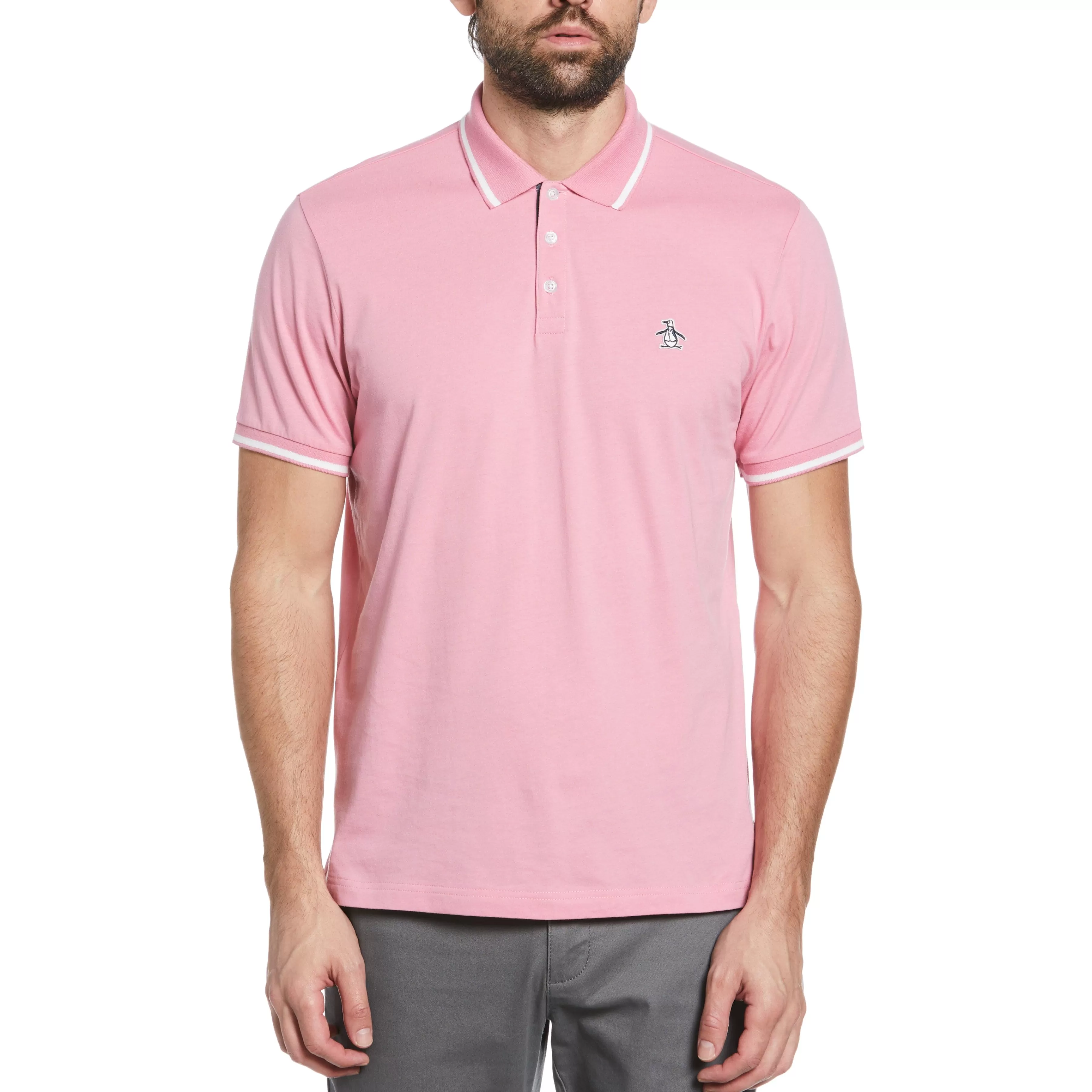 Cheap Contrast Tipping Polo Men Polos