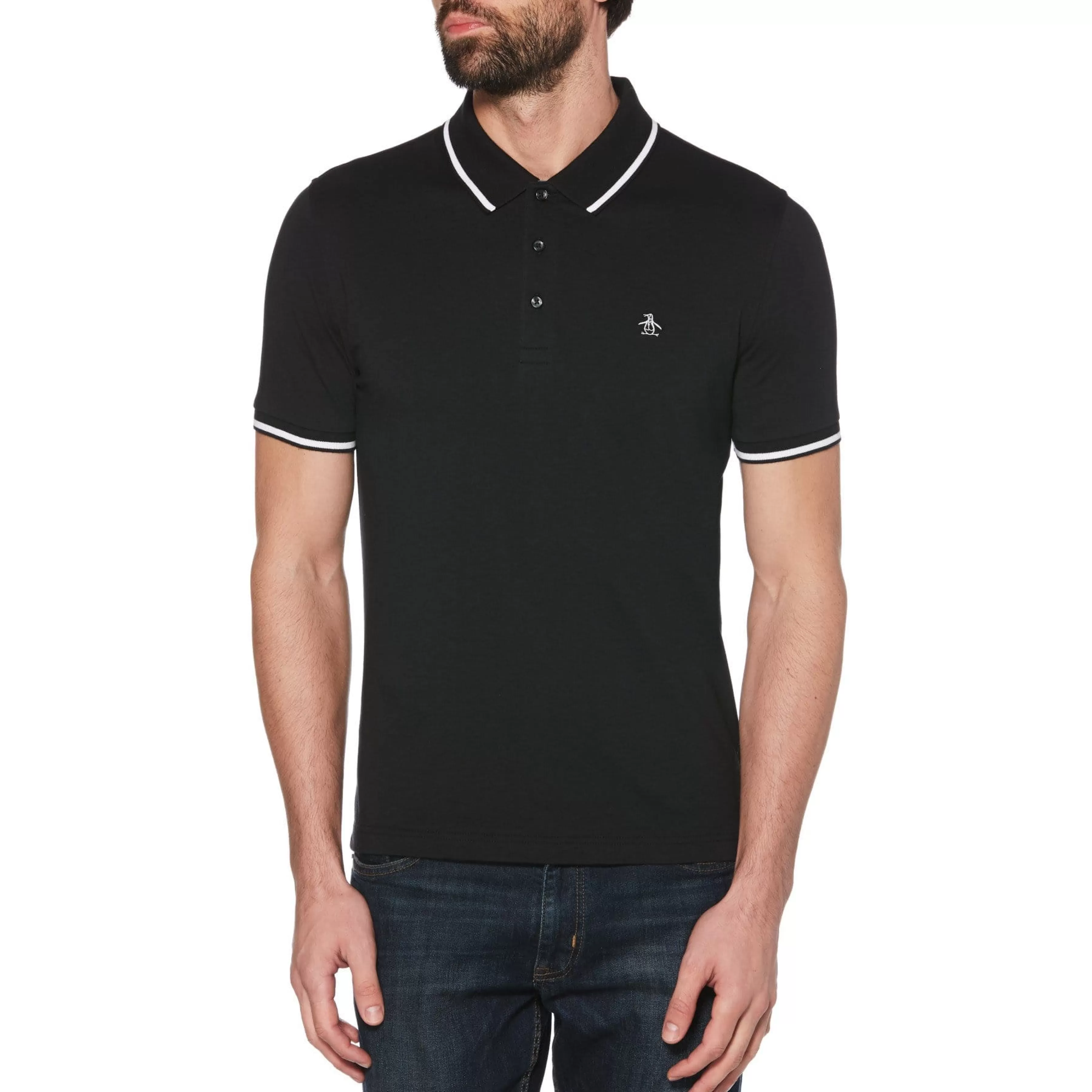 Sale Contrast Tipping Polo Men Polos