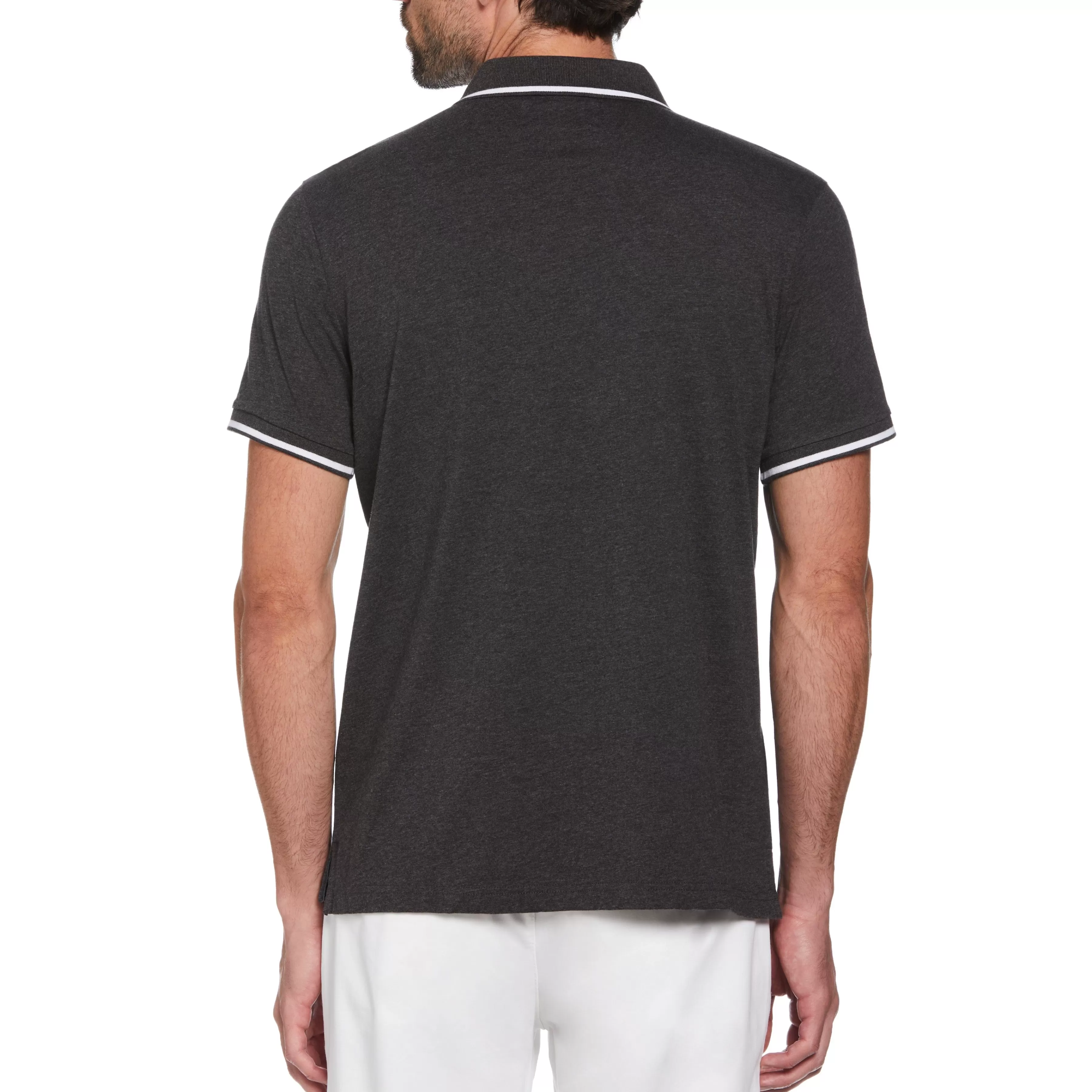 Fashion Contrast Tipping Polo Men Polos