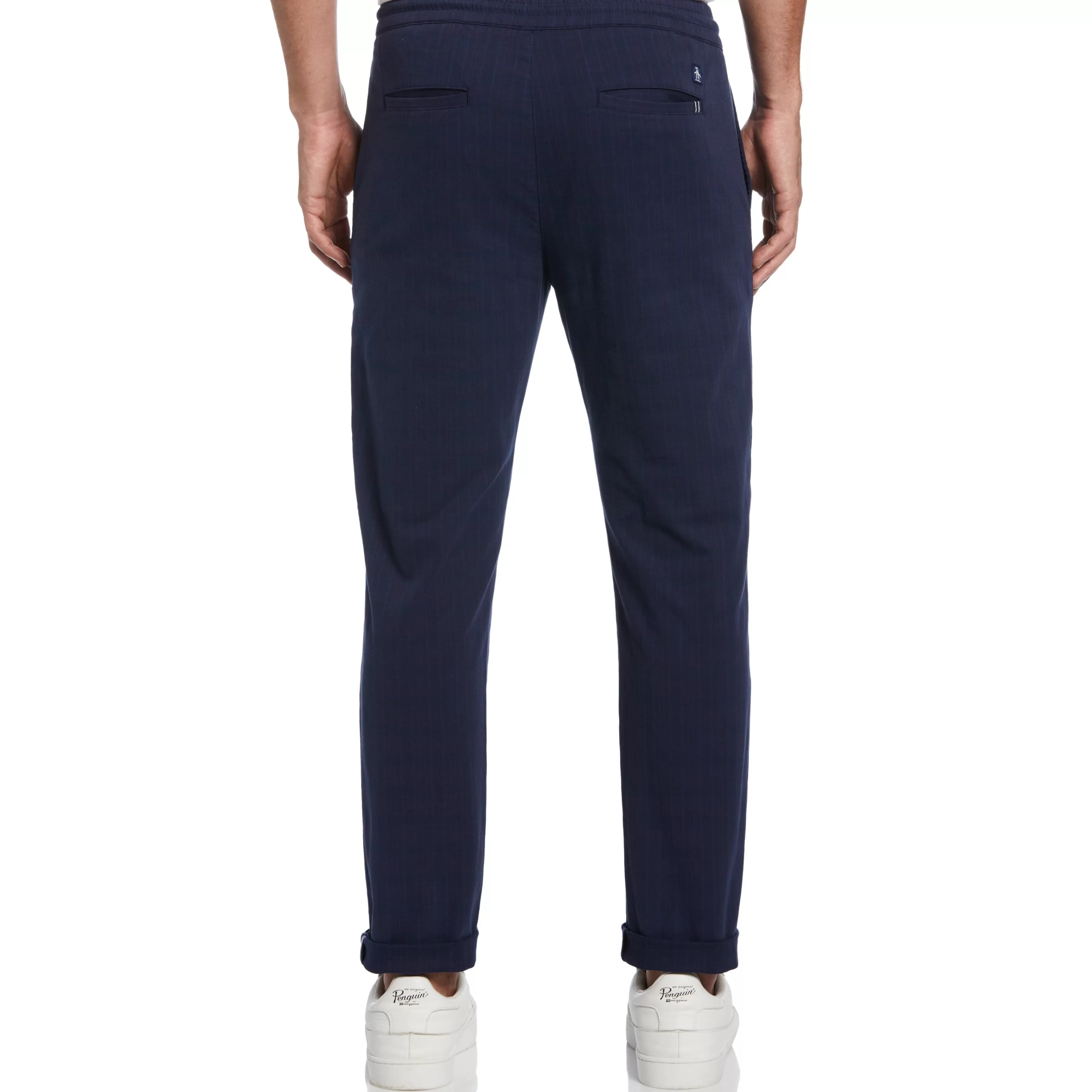 Online Cuffed Drawstring Pants Men Pants