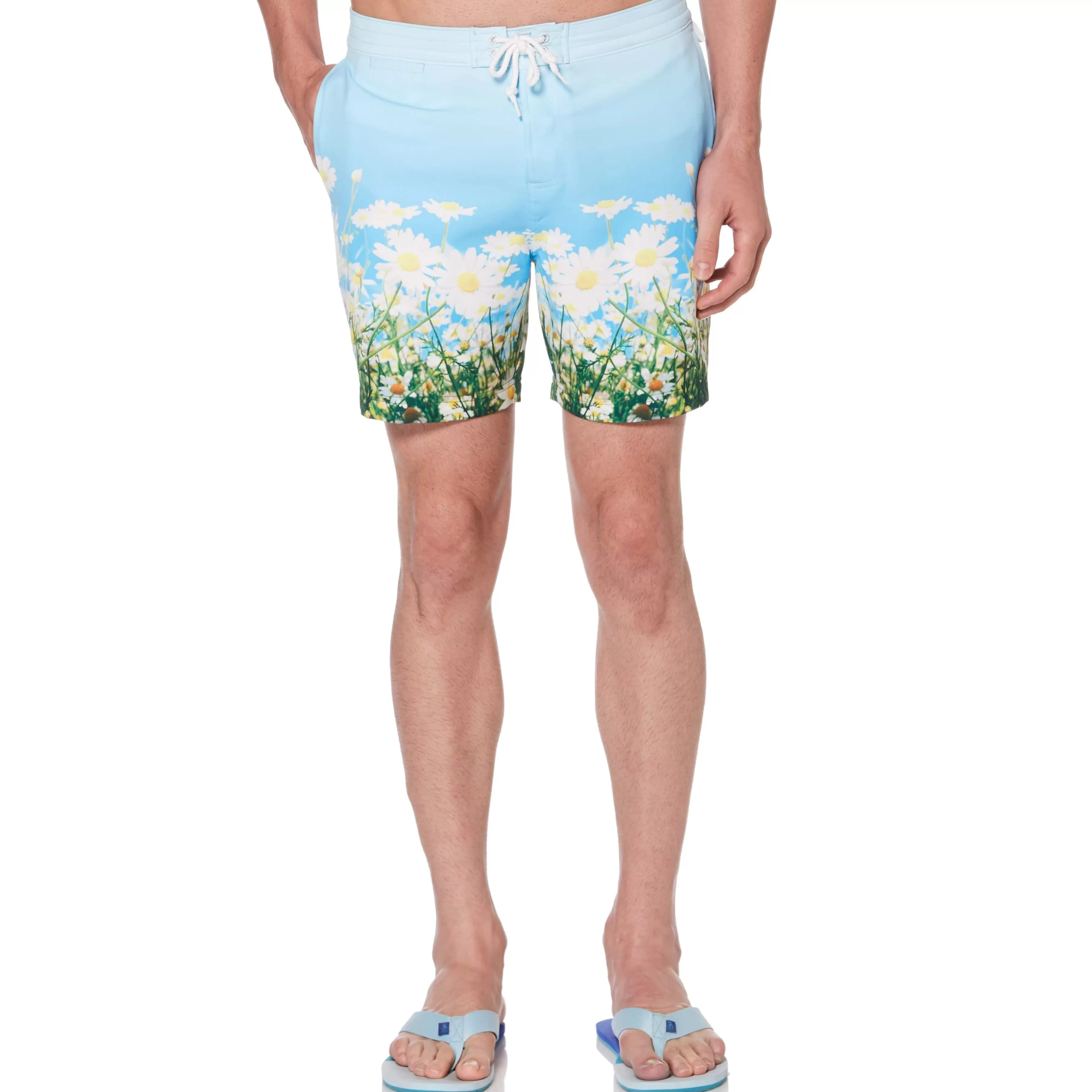 Discount Daisy Photographic Swim Trunk Men Swim