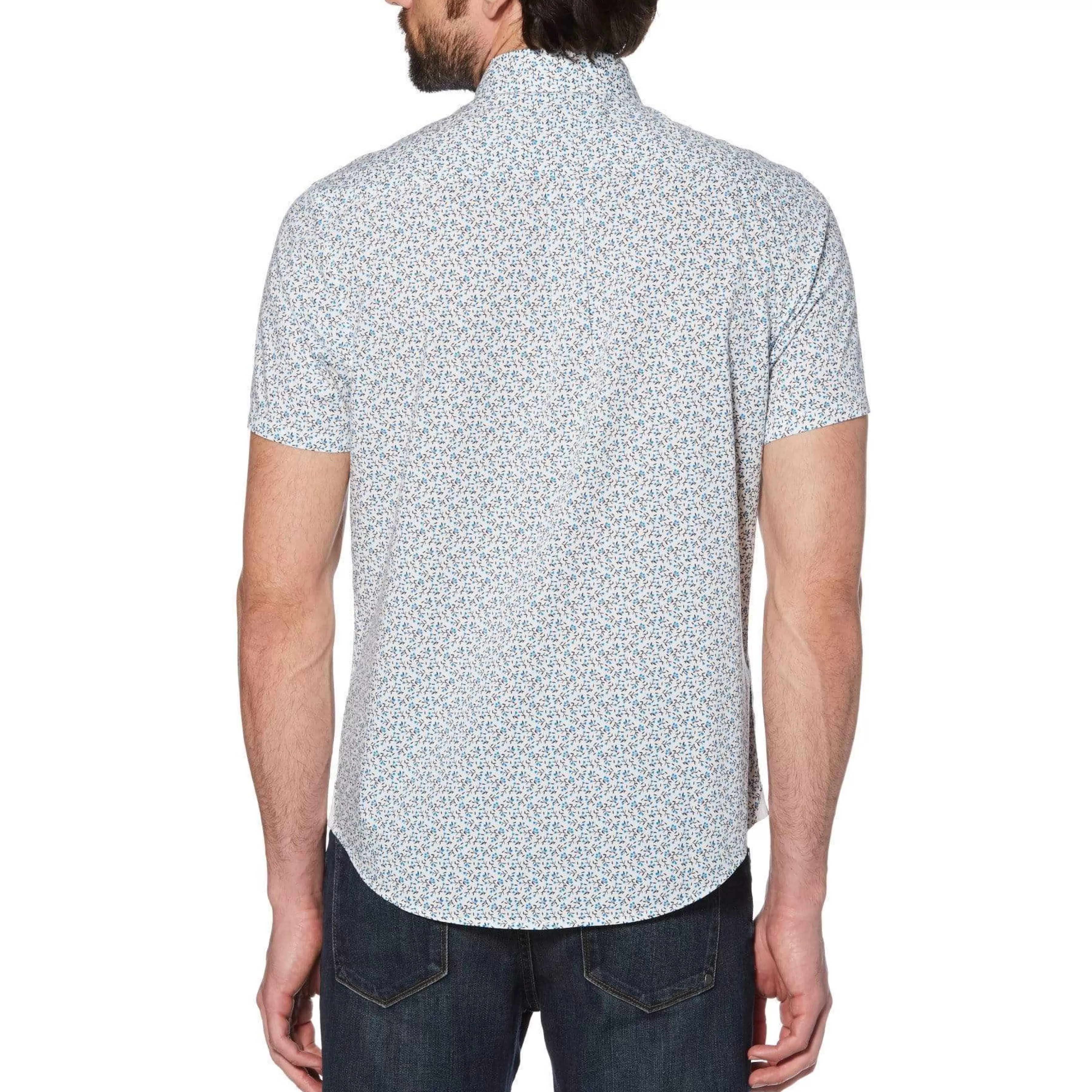 Best Sale Ditsy Floral Print Shirt Men Shirts