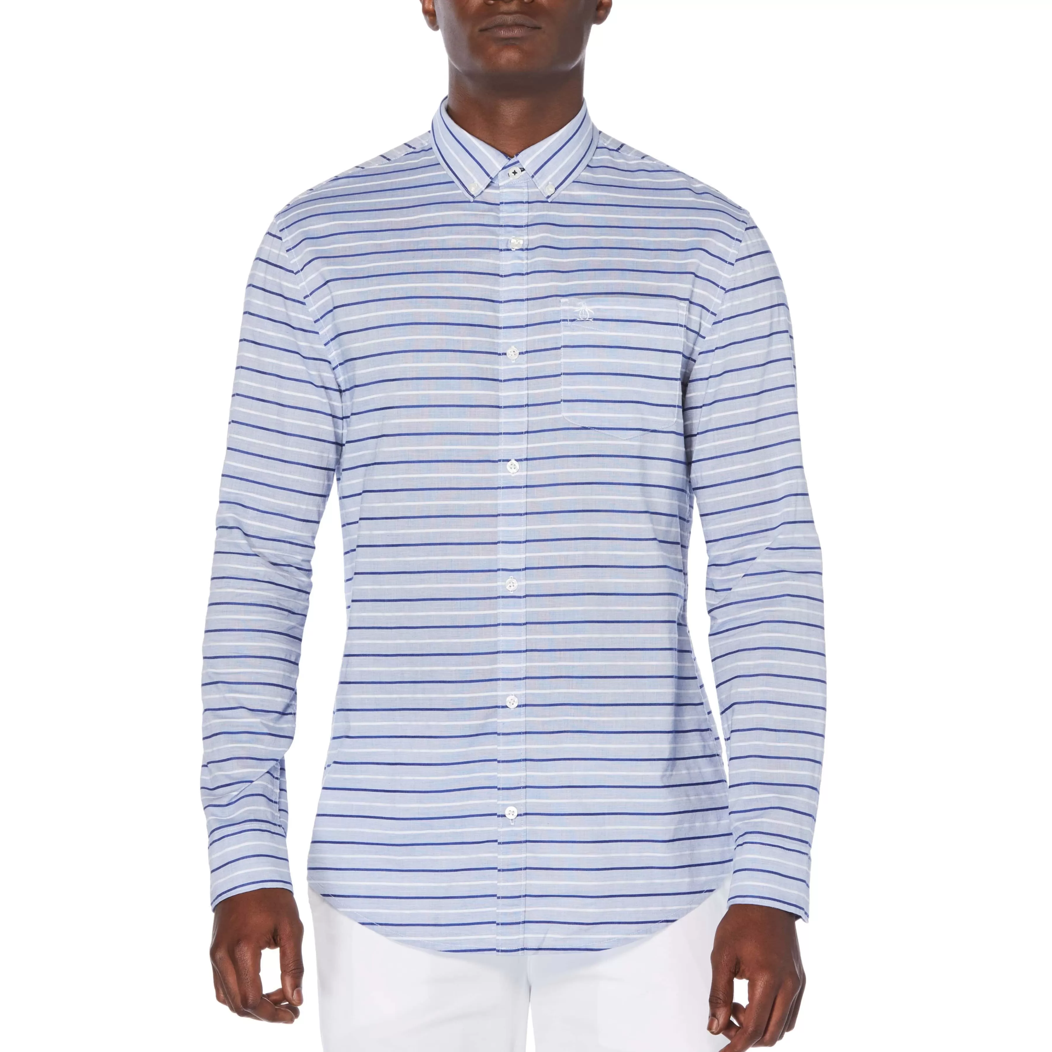 Discount Dobby Striped Shirt Men Shirts