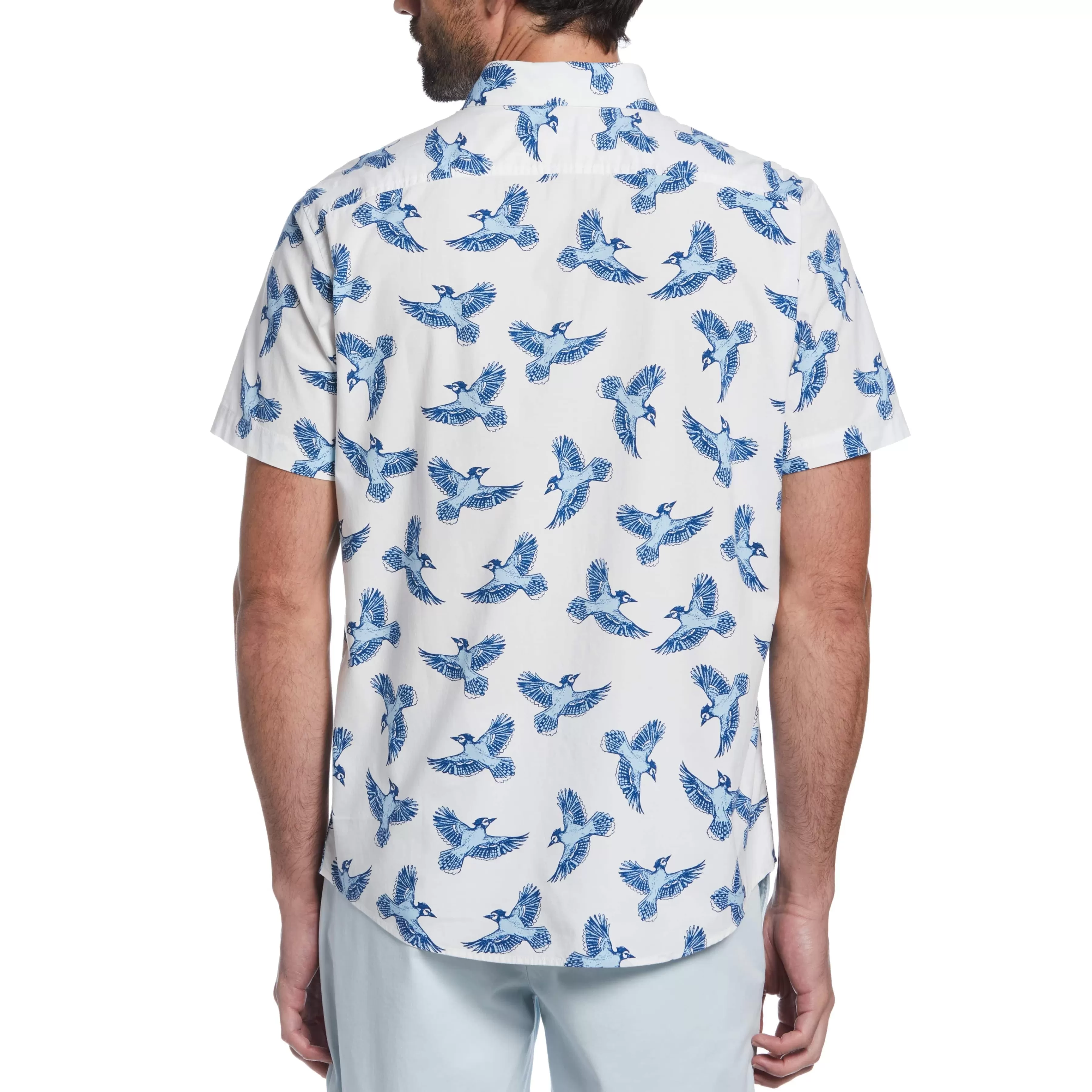 Discount Ecovero™ Bird Print Shirt Men Shirts