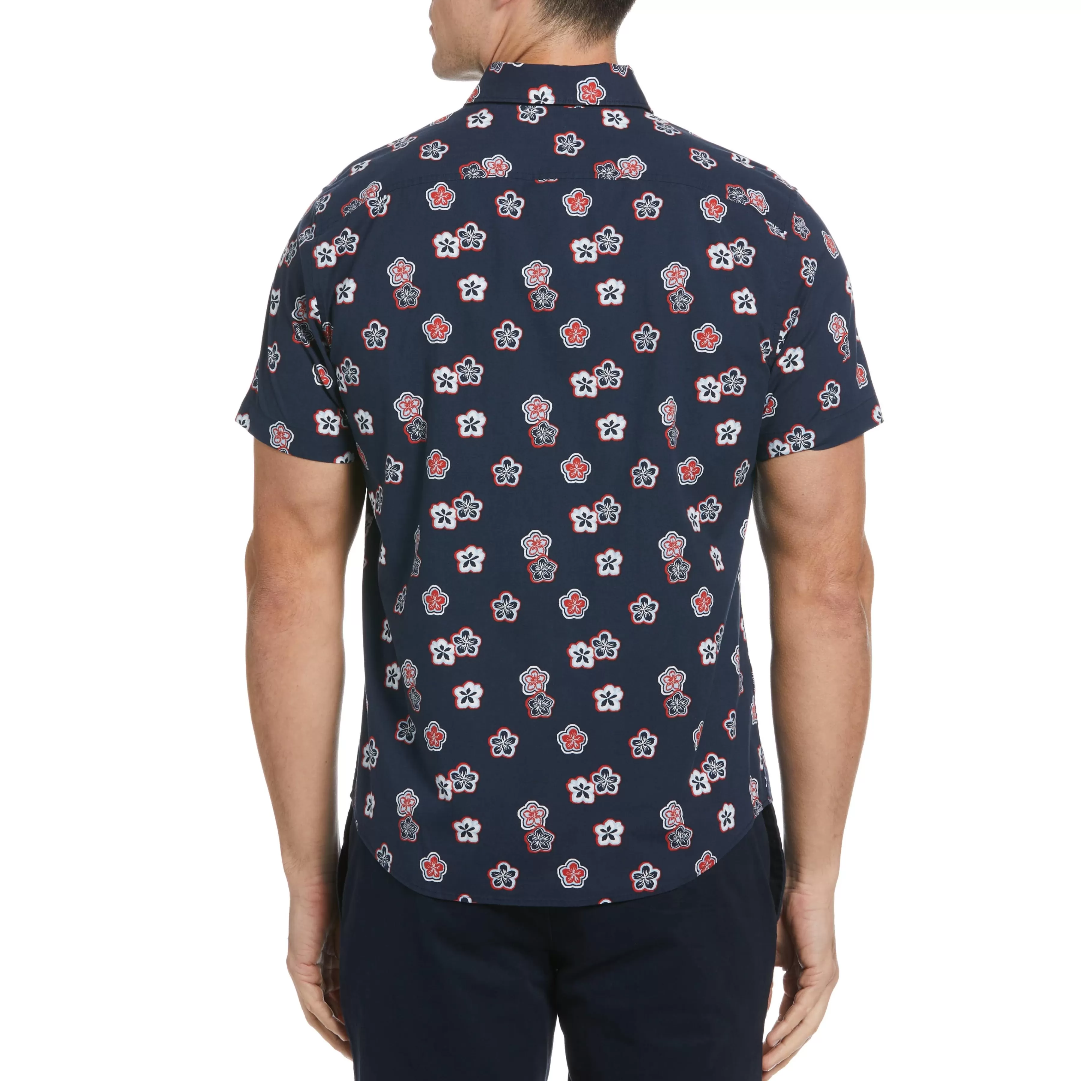 Cheap Ecovero™ Blend Hibiscus Print Shirt Men Shirts