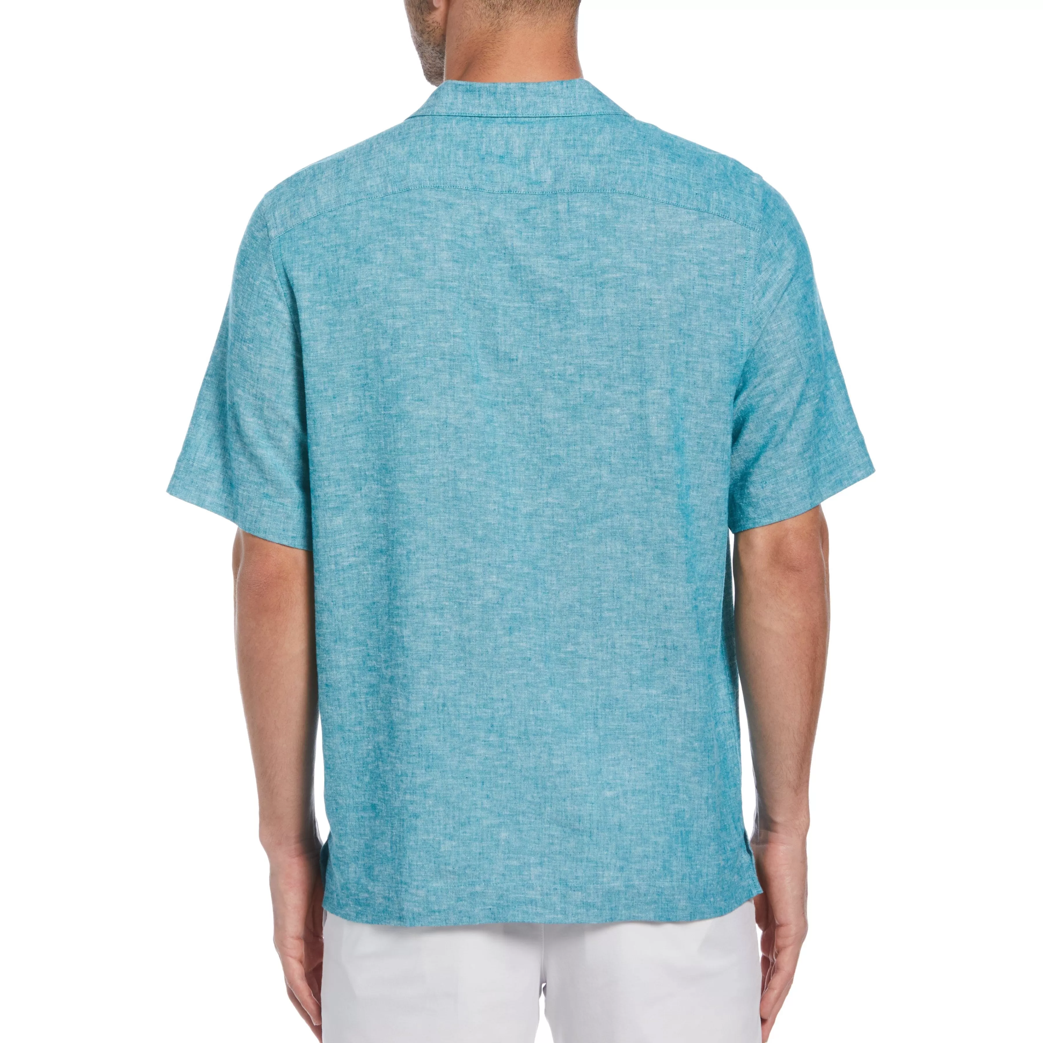 Cheap Ecovero™ Camp Collar Linen Shirt Men Shirts
