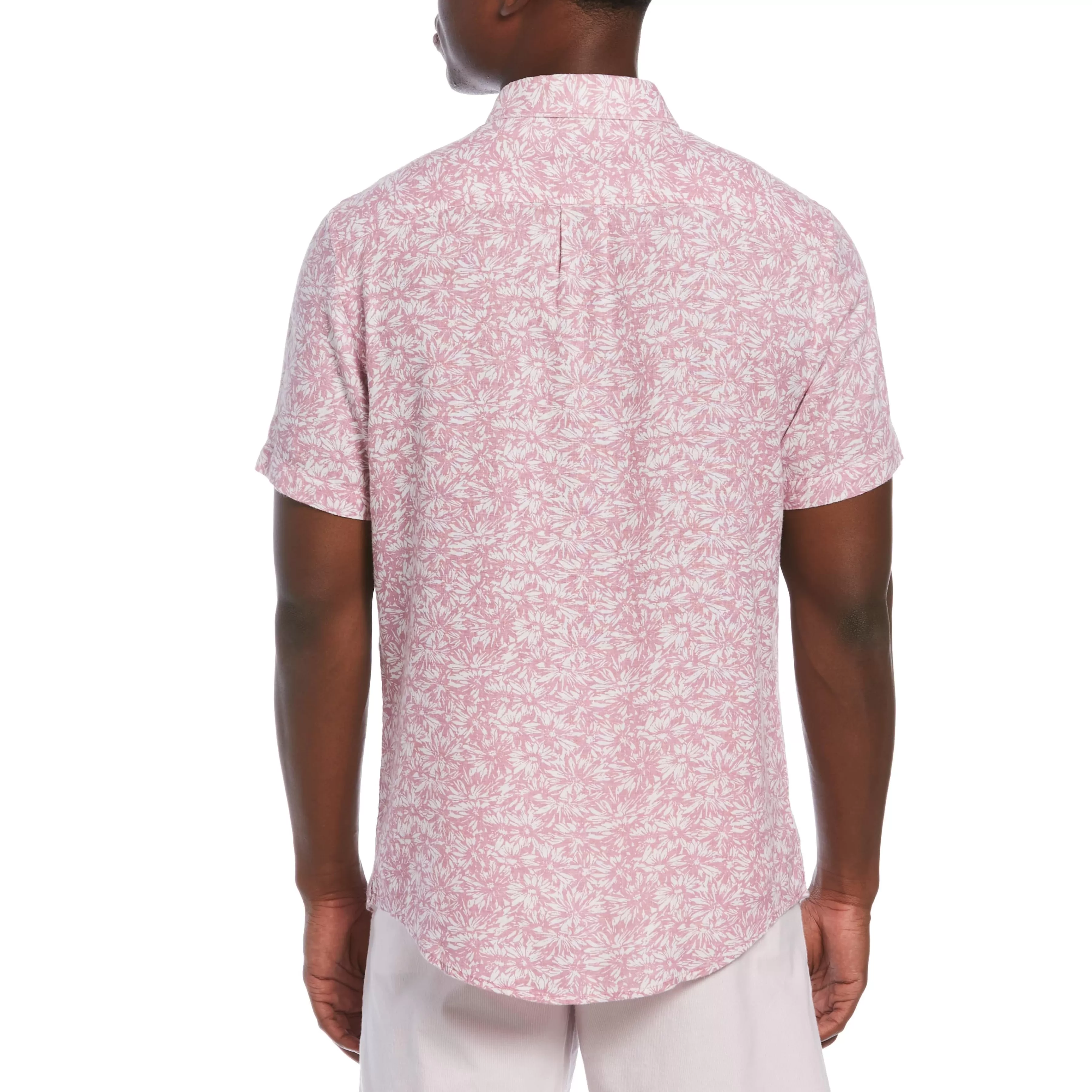 Outlet Ecovero™ Floral Print Linen Blend Shirt Men Shirts