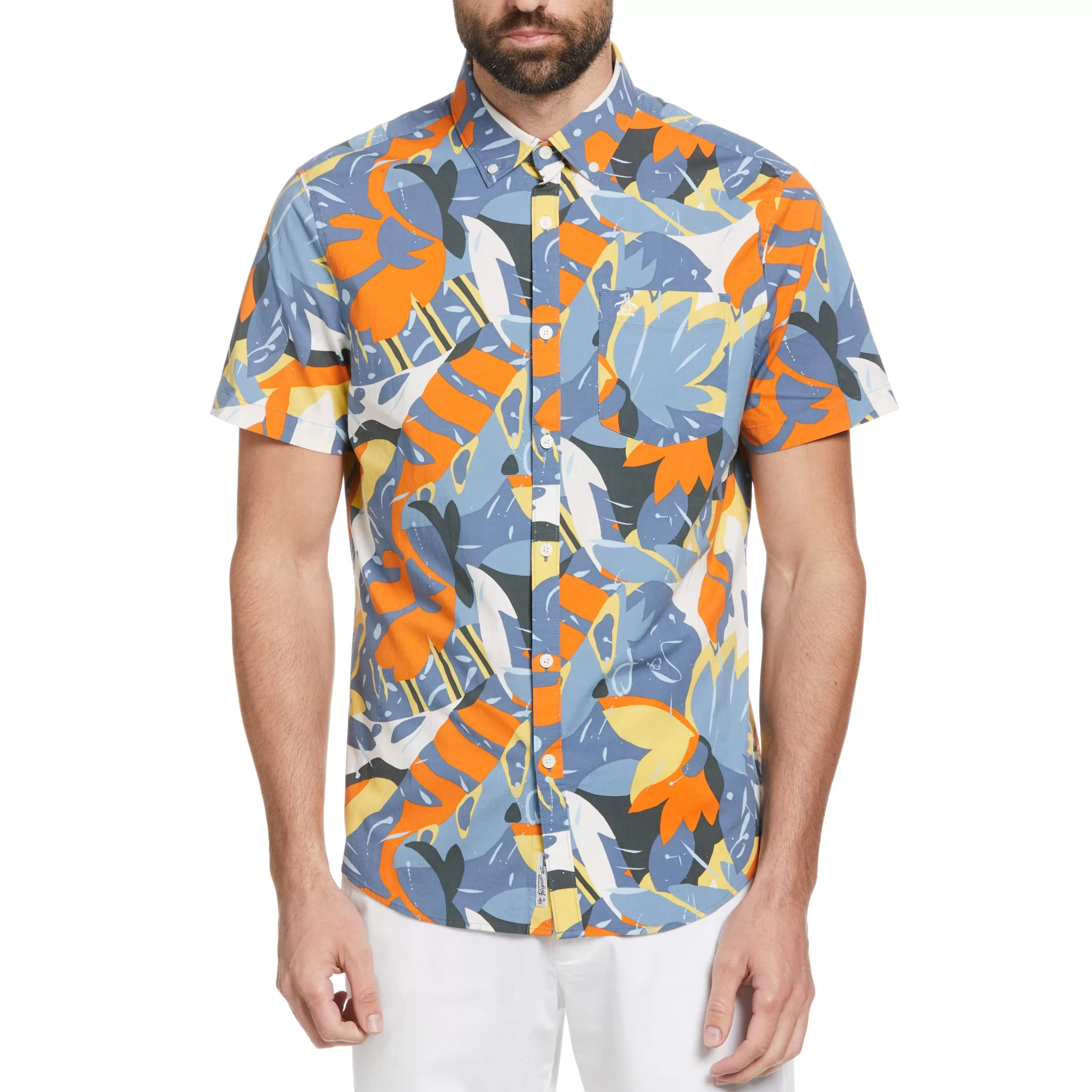 Cheap Ecovero™ Floral Print Shirt Men Shirts