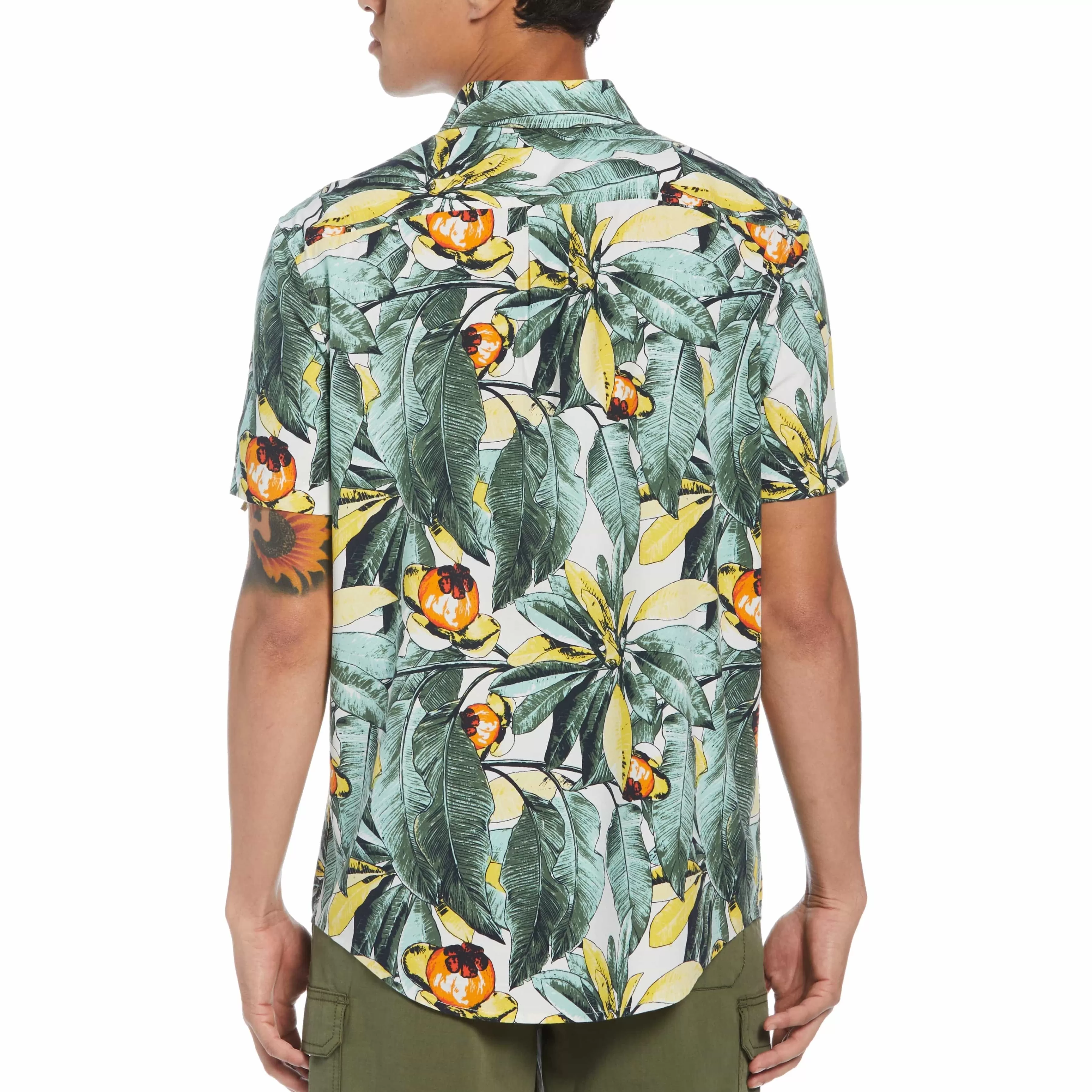 Cheap Ecovero™ Palm Print Shirt Men Shirts
