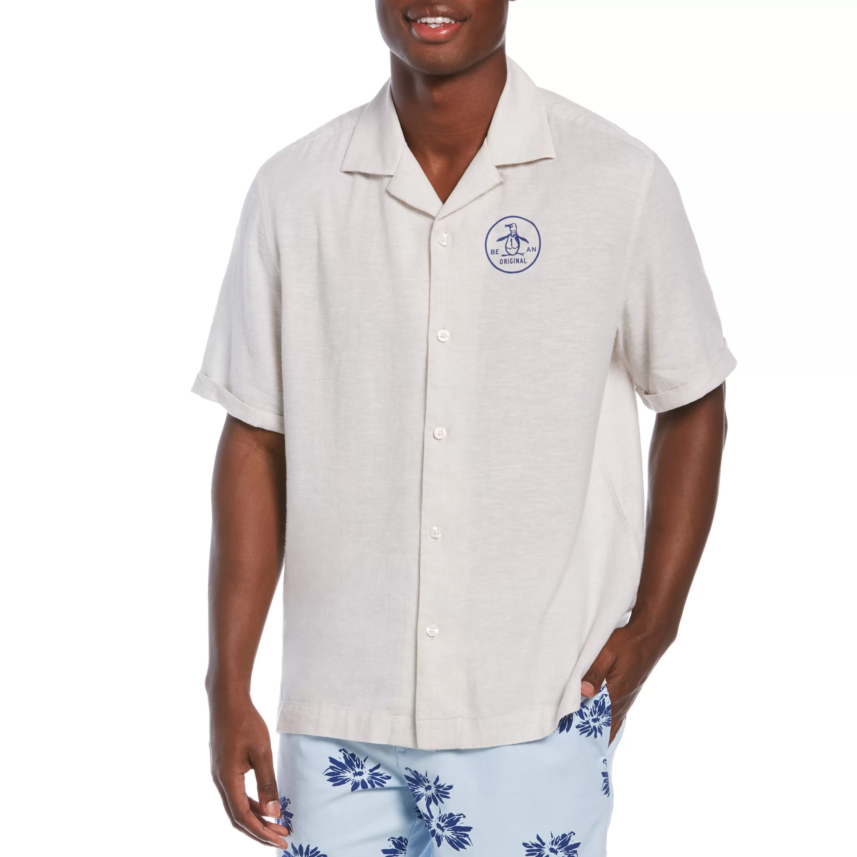 Flash Sale Ecovero™ Pete Linen Blend Shirt Men Shirts
