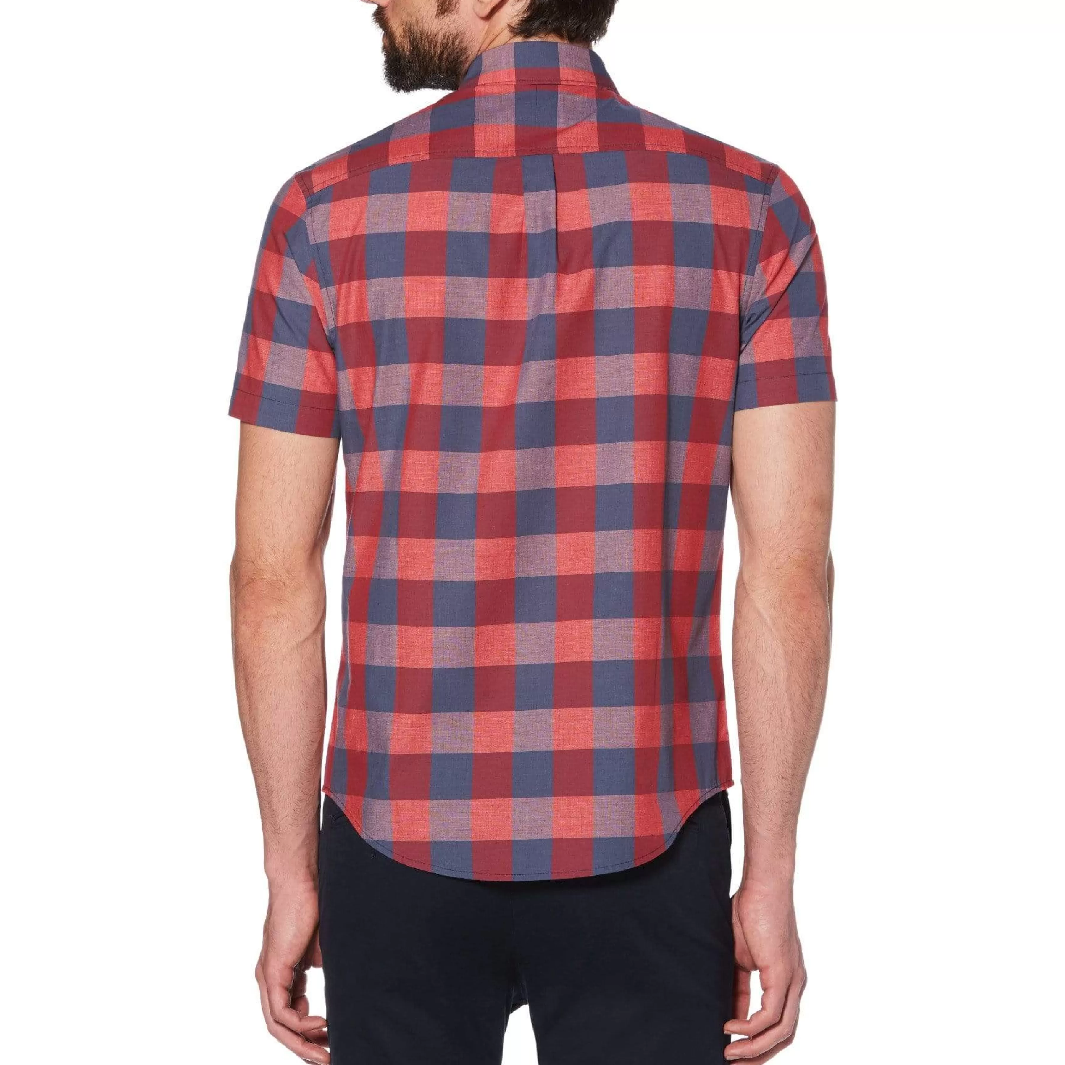 Clearance End-On-End Plaid Shirt Men Shirts