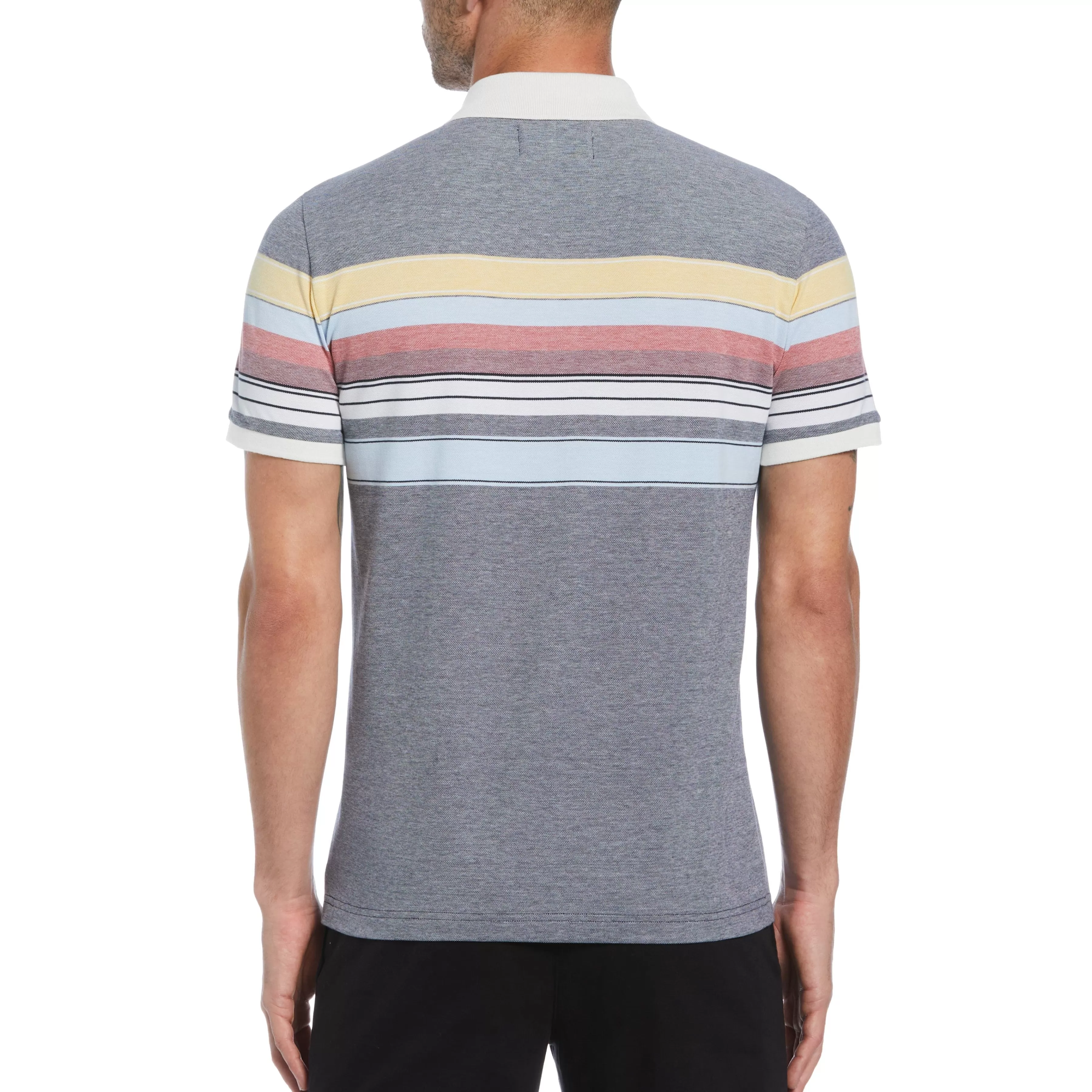 New Engineered Chest Stripe Polo Men Polos