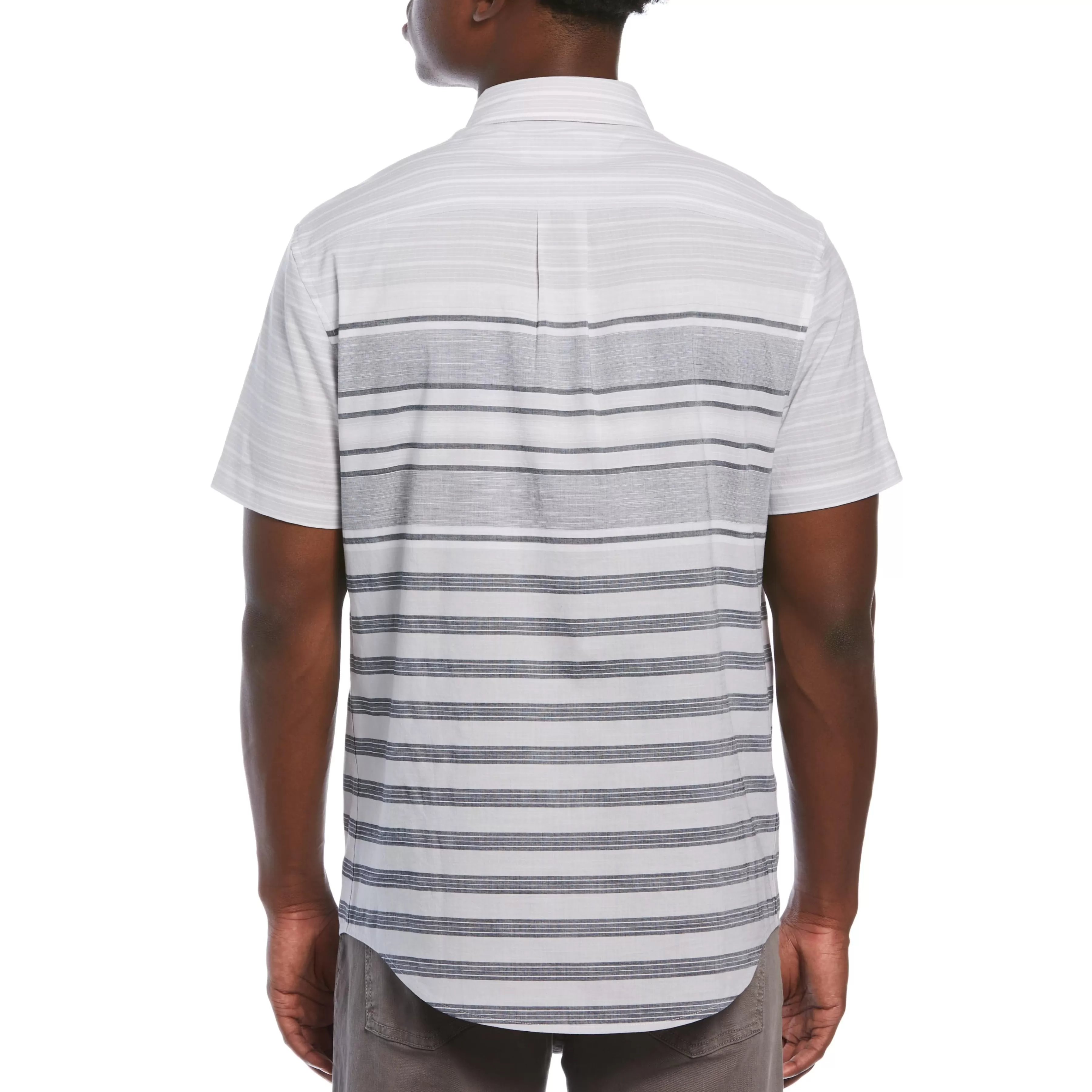Best Sale Engineered Chest Stripe Stretch Shirt Men Shirts
