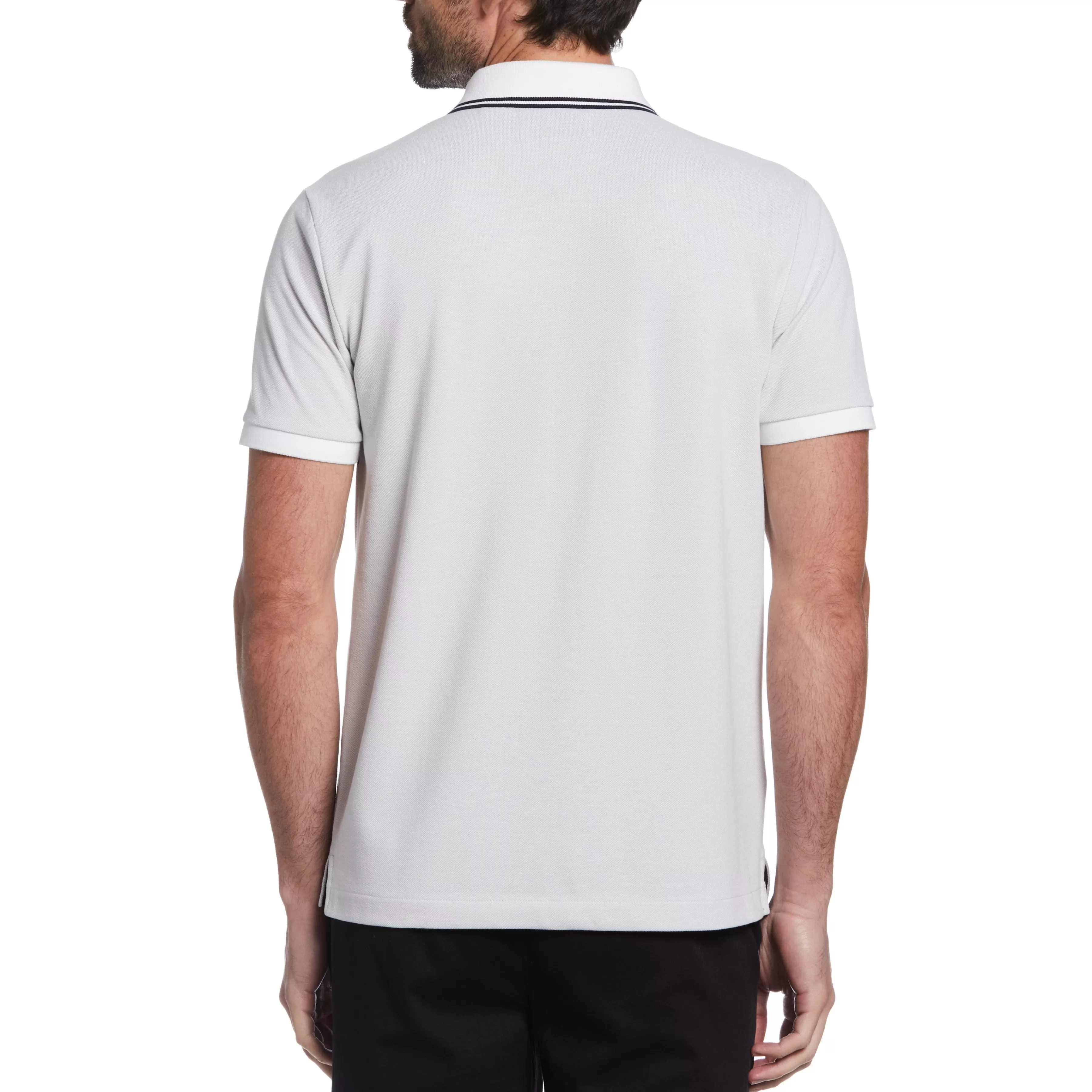 Discount Engineered Stripe Birdseye Pique Polo Men Polos