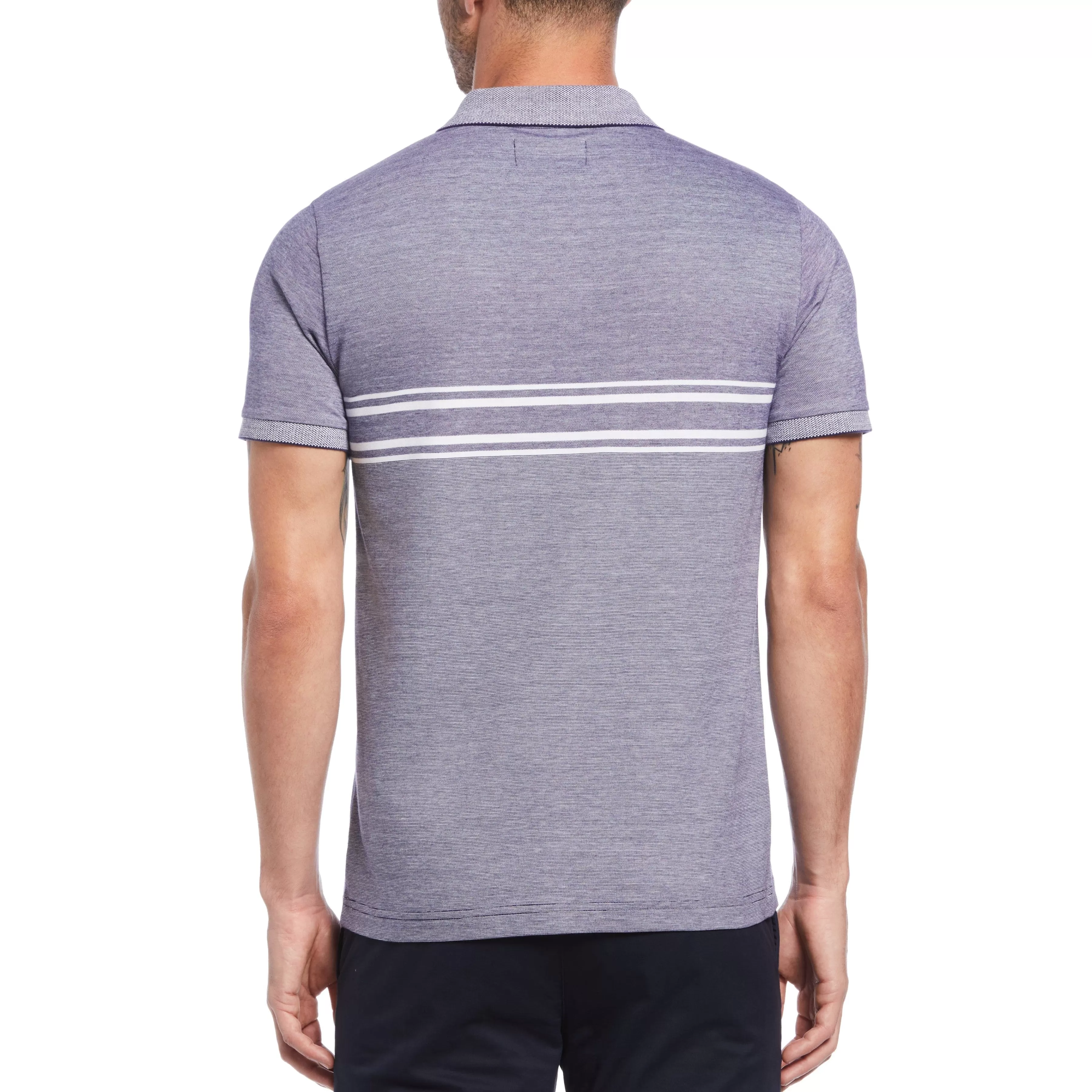 Discount Engineered Stripe Birdseye Polo Men Polos